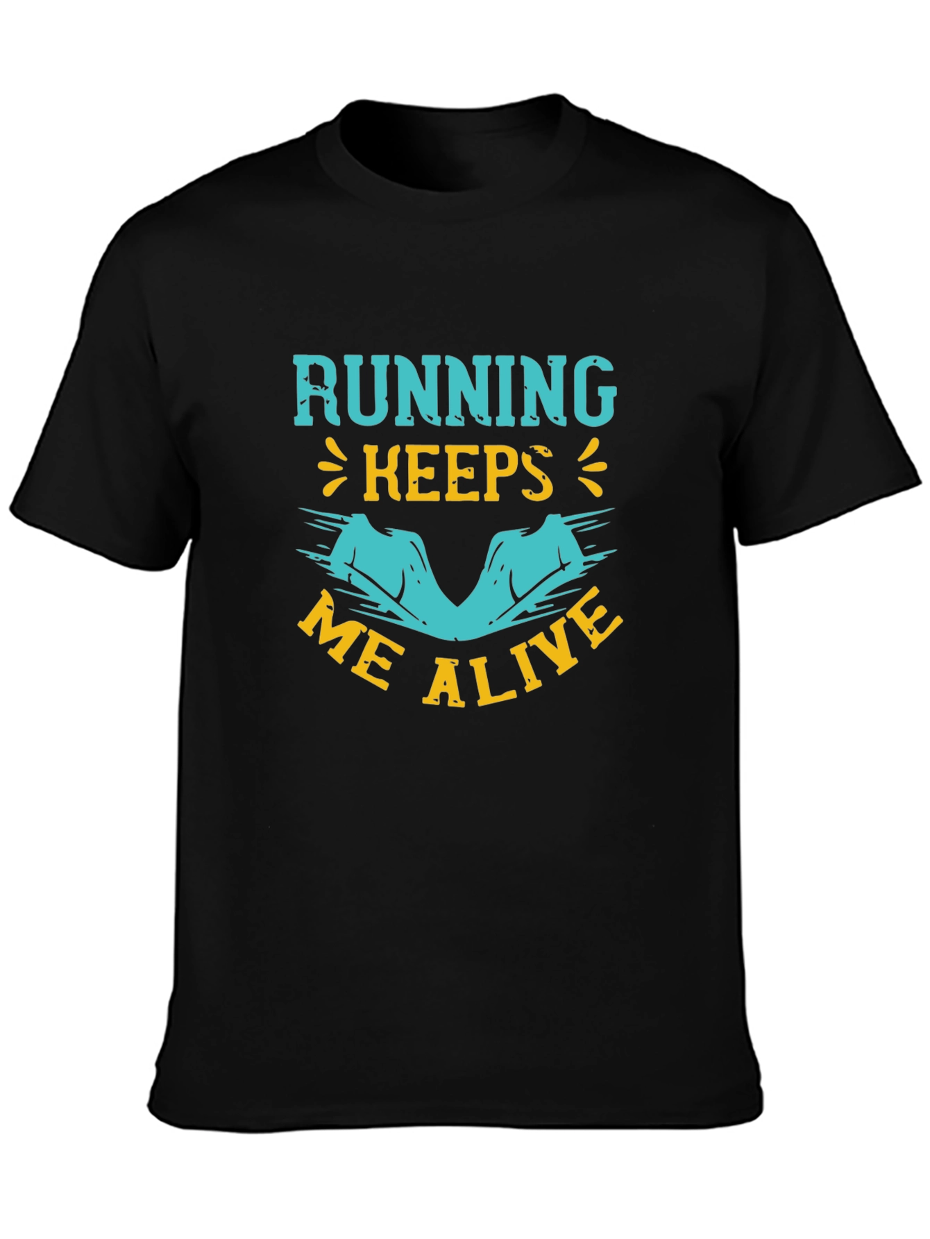 Running Keeps Me Alive Graphic T-Shirt