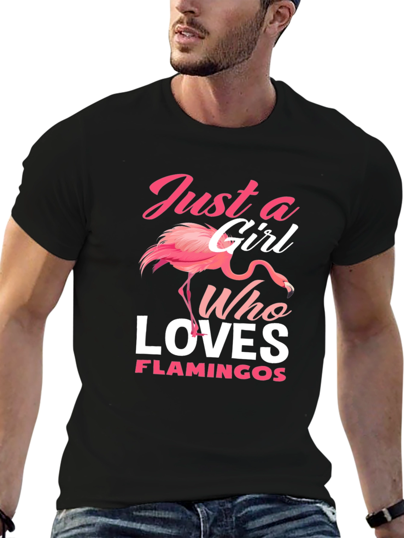 Just A Girl Who Loves Flamingos T-Shirt