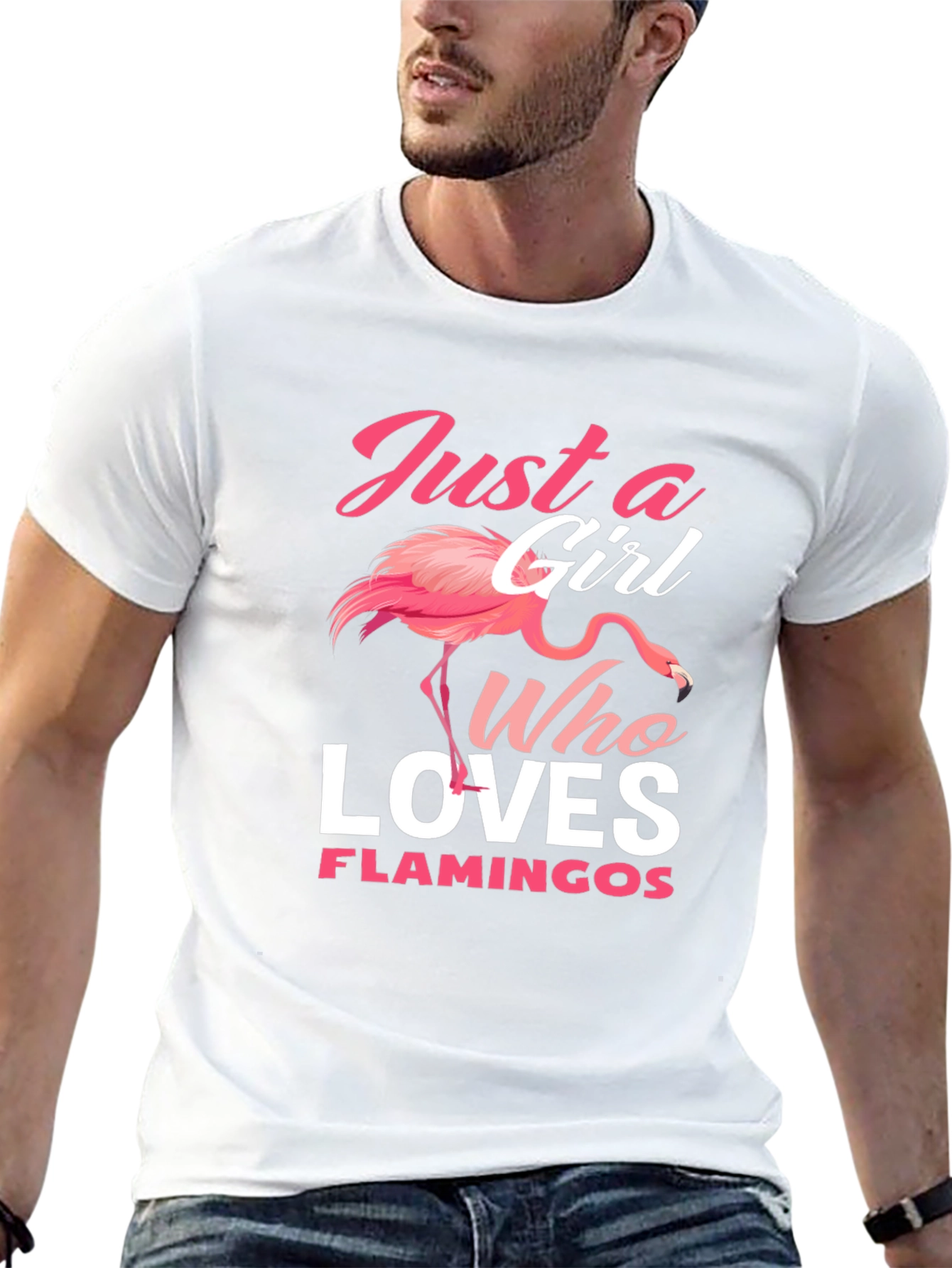 Just A Girl Who Loves Flamingos T-Shirt