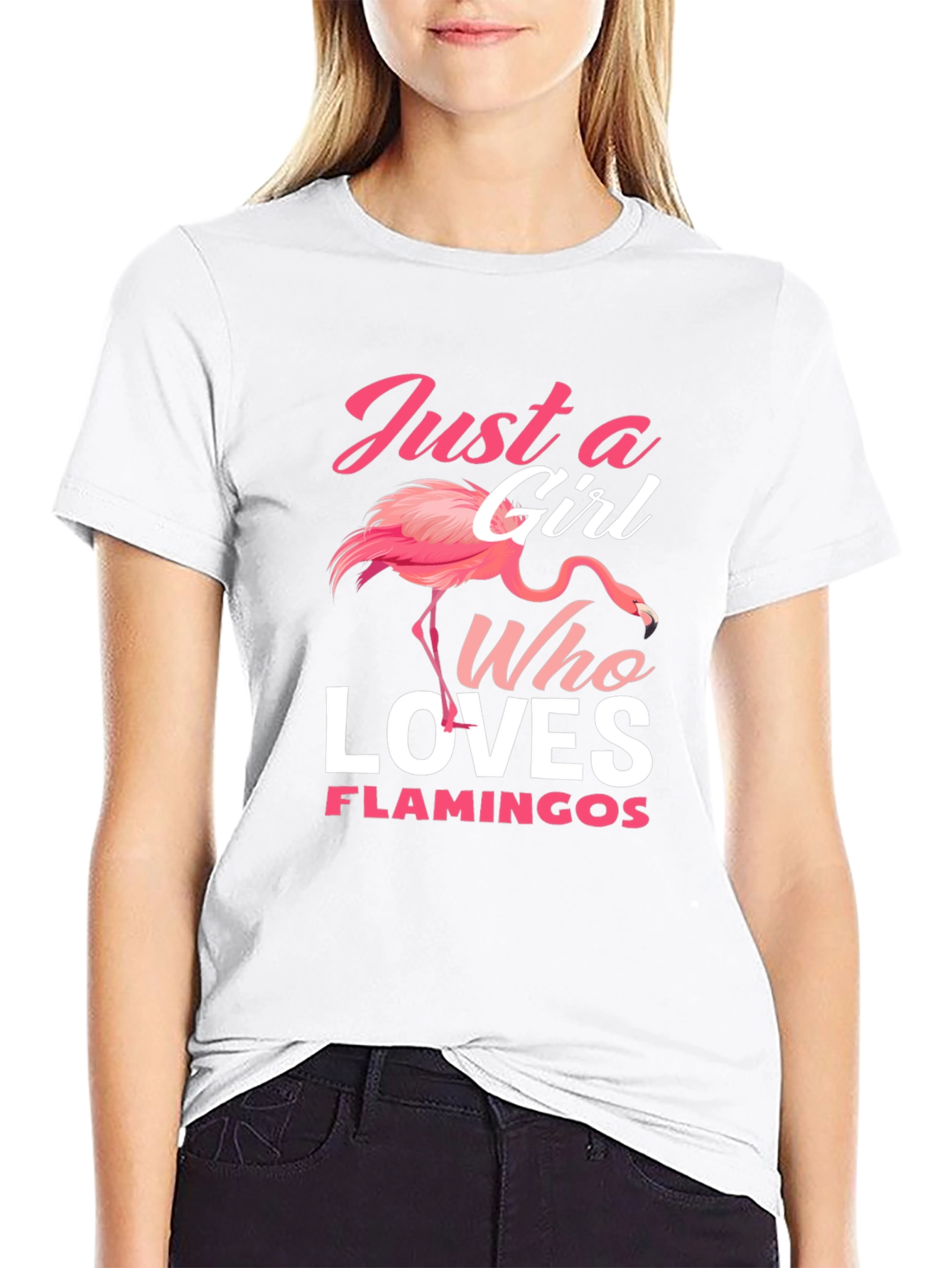 Just A Girl Who Loves Flamingos T-Shirt