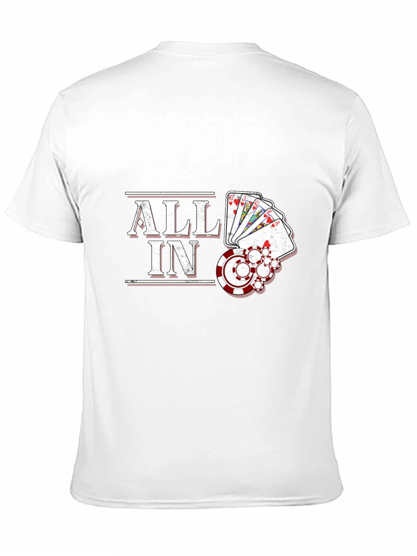 All In Poker Graphic Tee - Lucky Hand T-Shirt