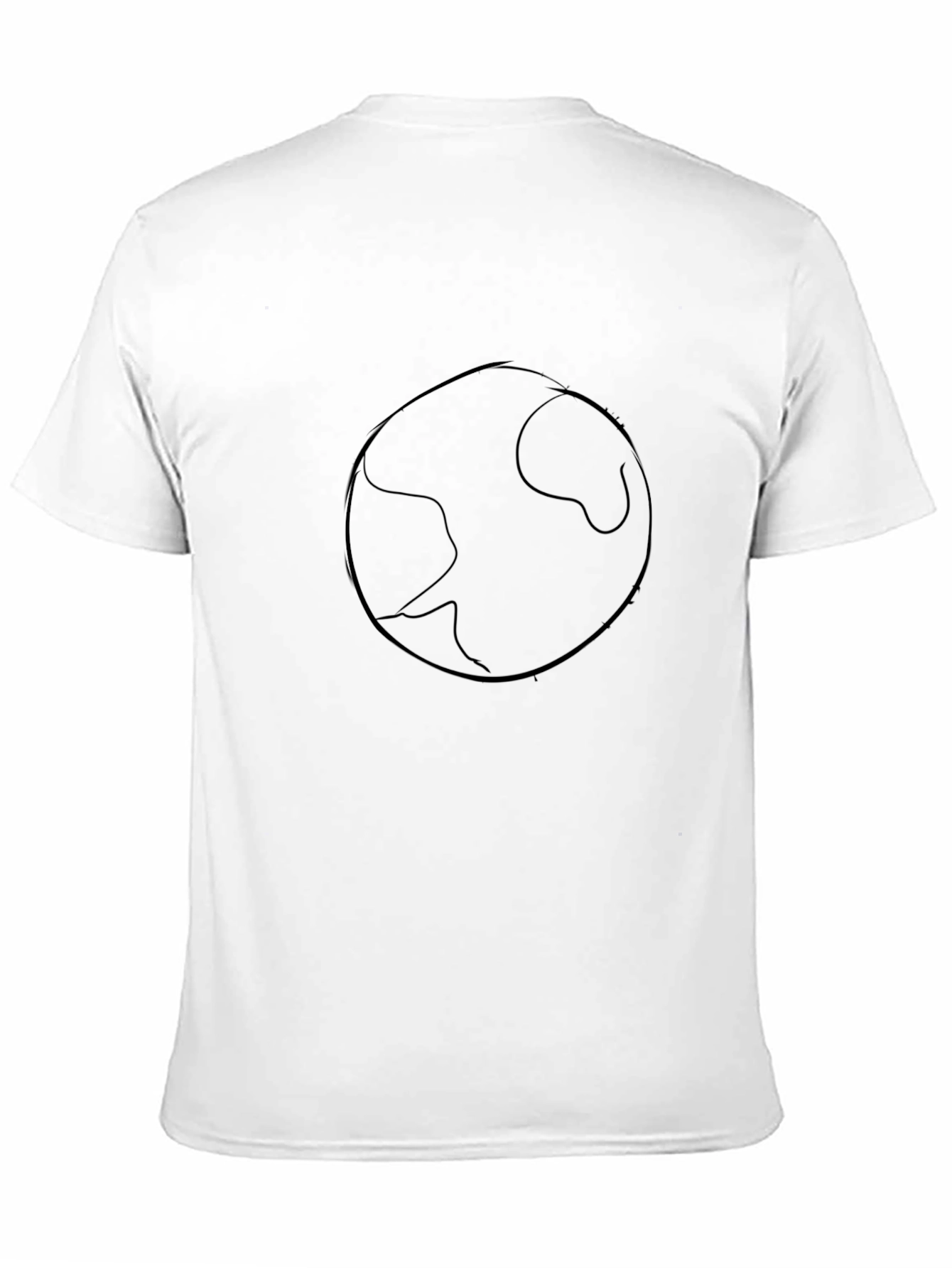 Earth Graphic Tee - Black Cotton Comfort