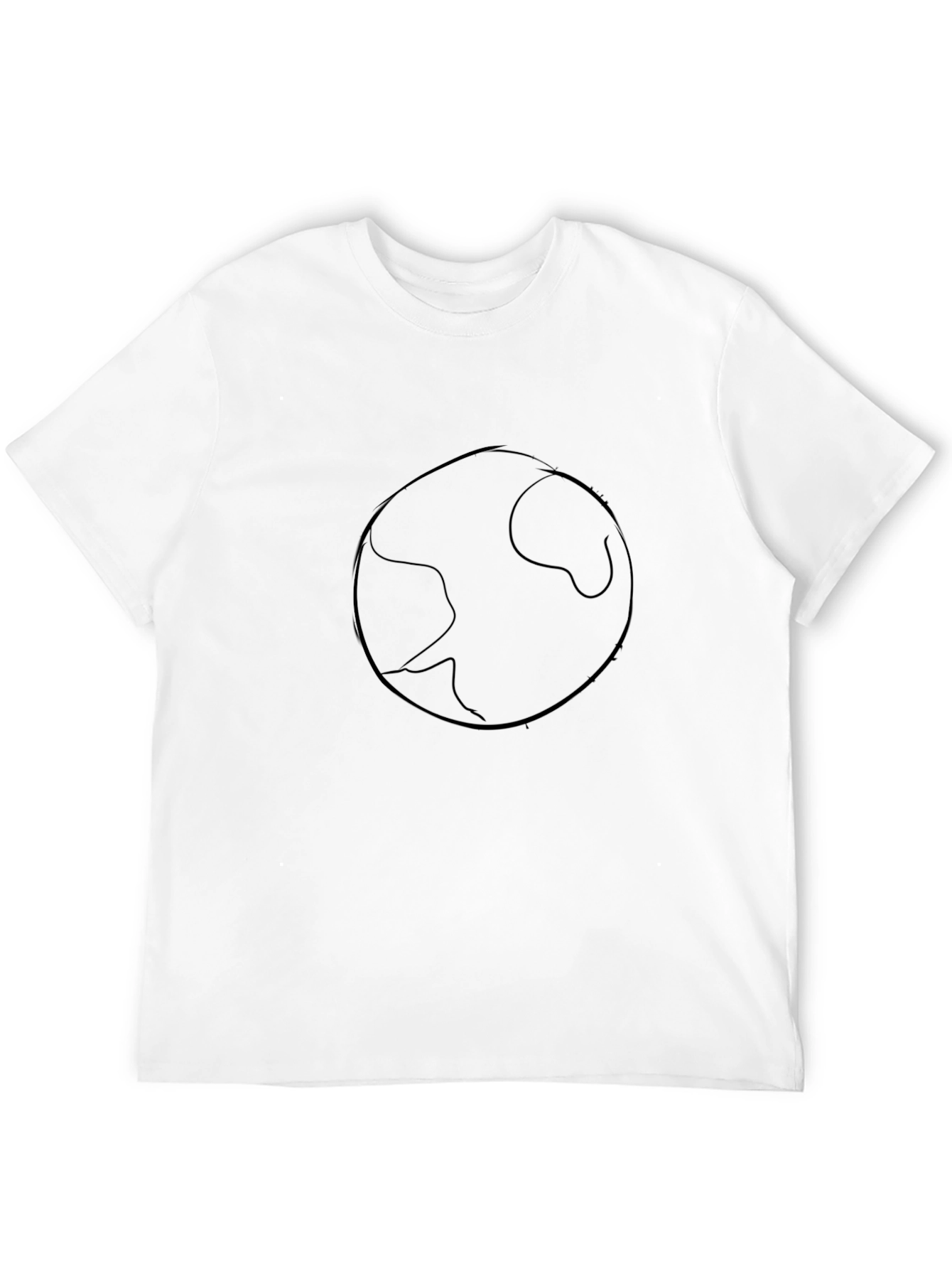 Earth Graphic Tee - Black Cotton Comfort