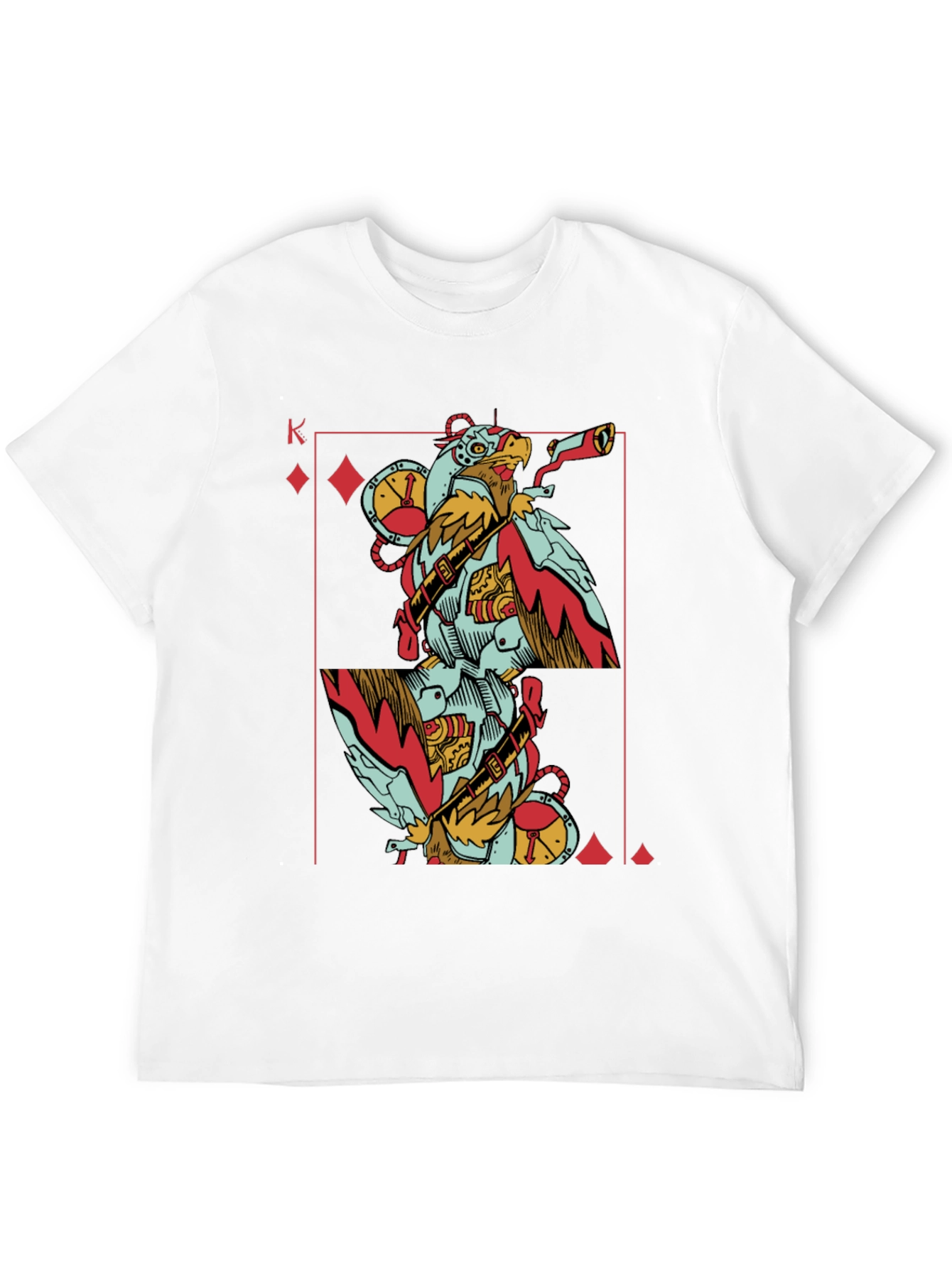 King of Diamonds Steampunk Bird T-Shirt