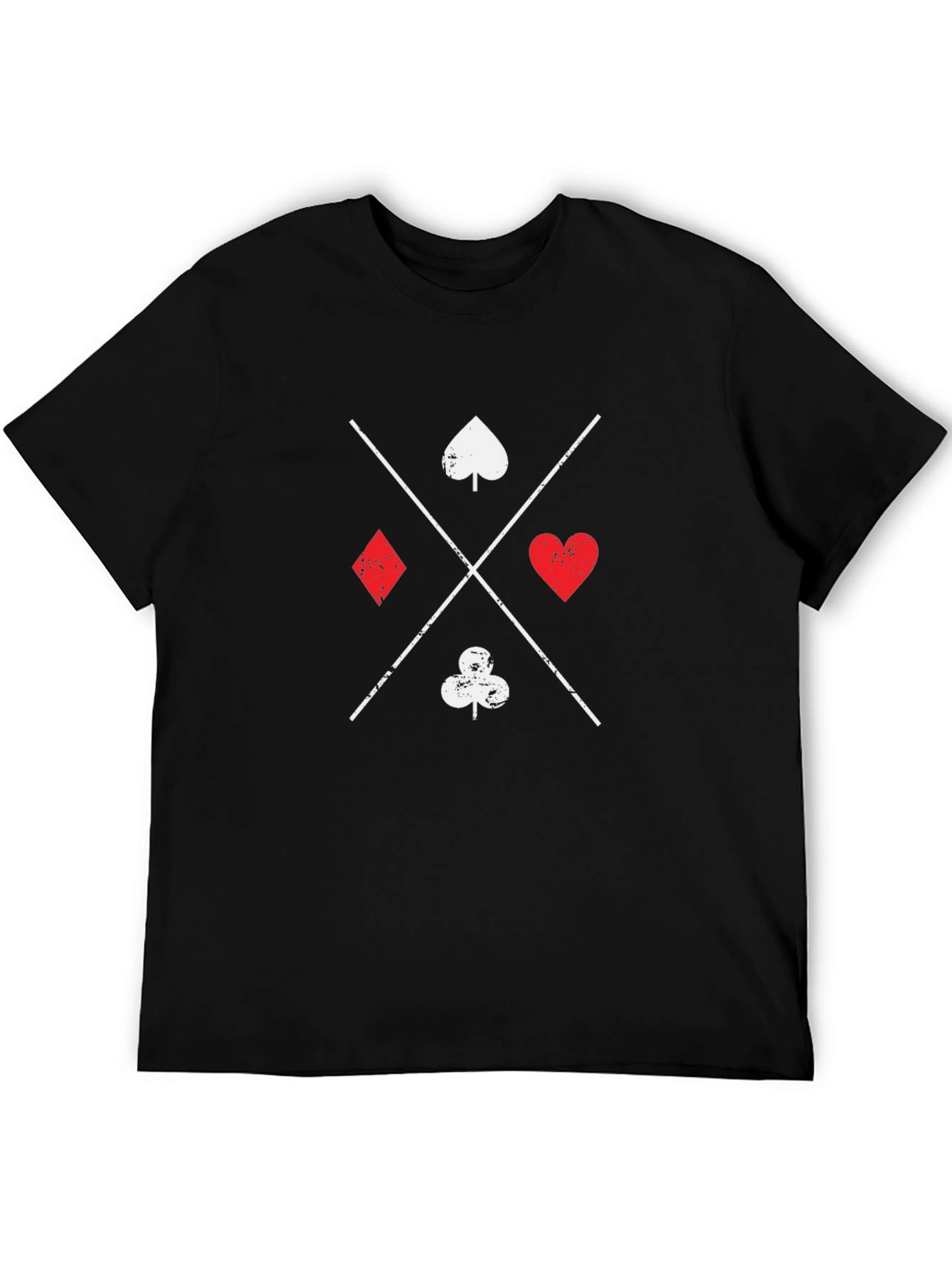 Suits Me T-Shirt - Poker Card Symbols Graphic Tee