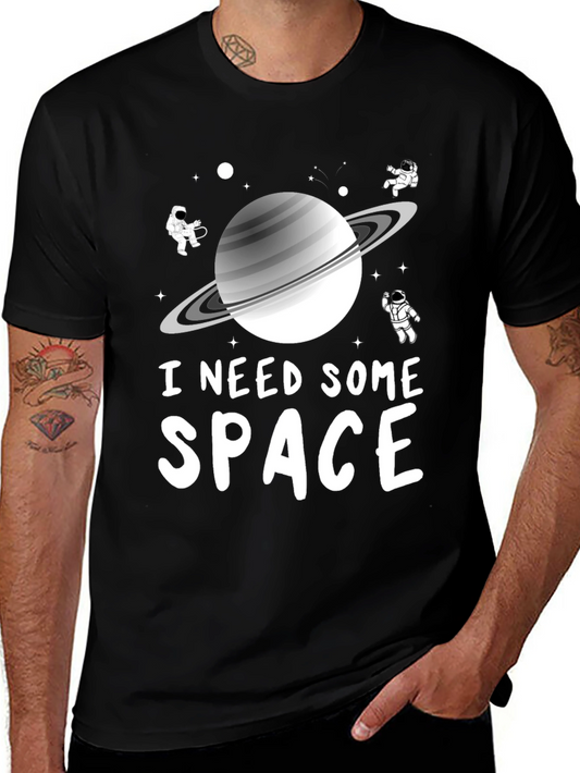 I Need Some Space T-Shirt - Saturn Astronaut Graphic Tee