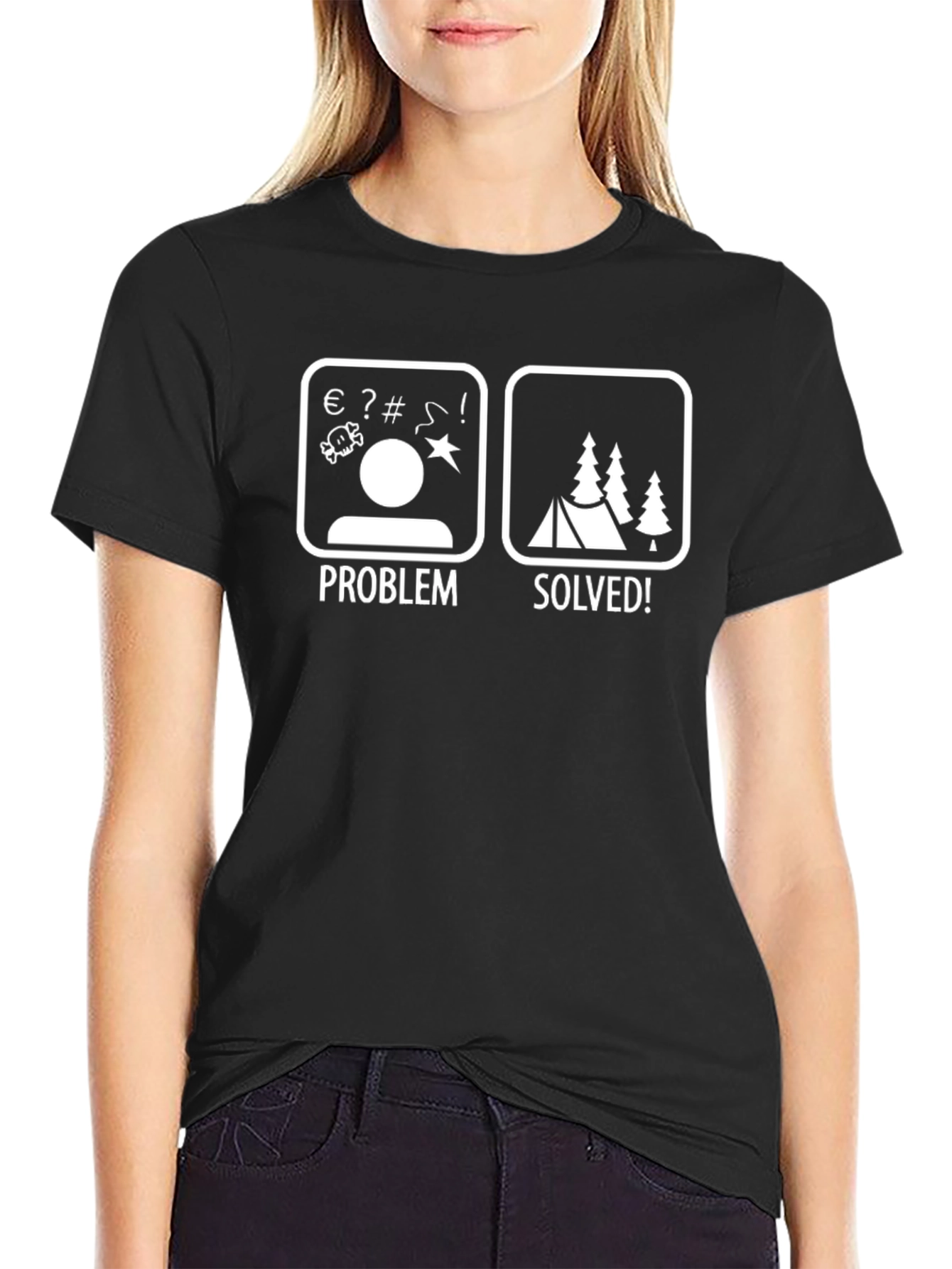 Problem Solved Camping T-Shirt