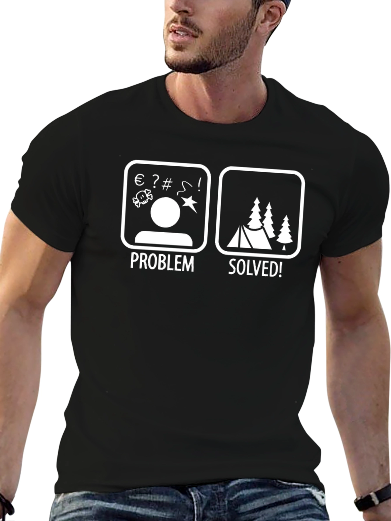 Problem Solved Camping T-Shirt