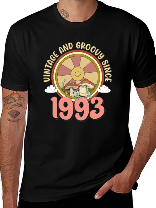 Vintage & Groovy Since 1993 Birthday T-Shirt