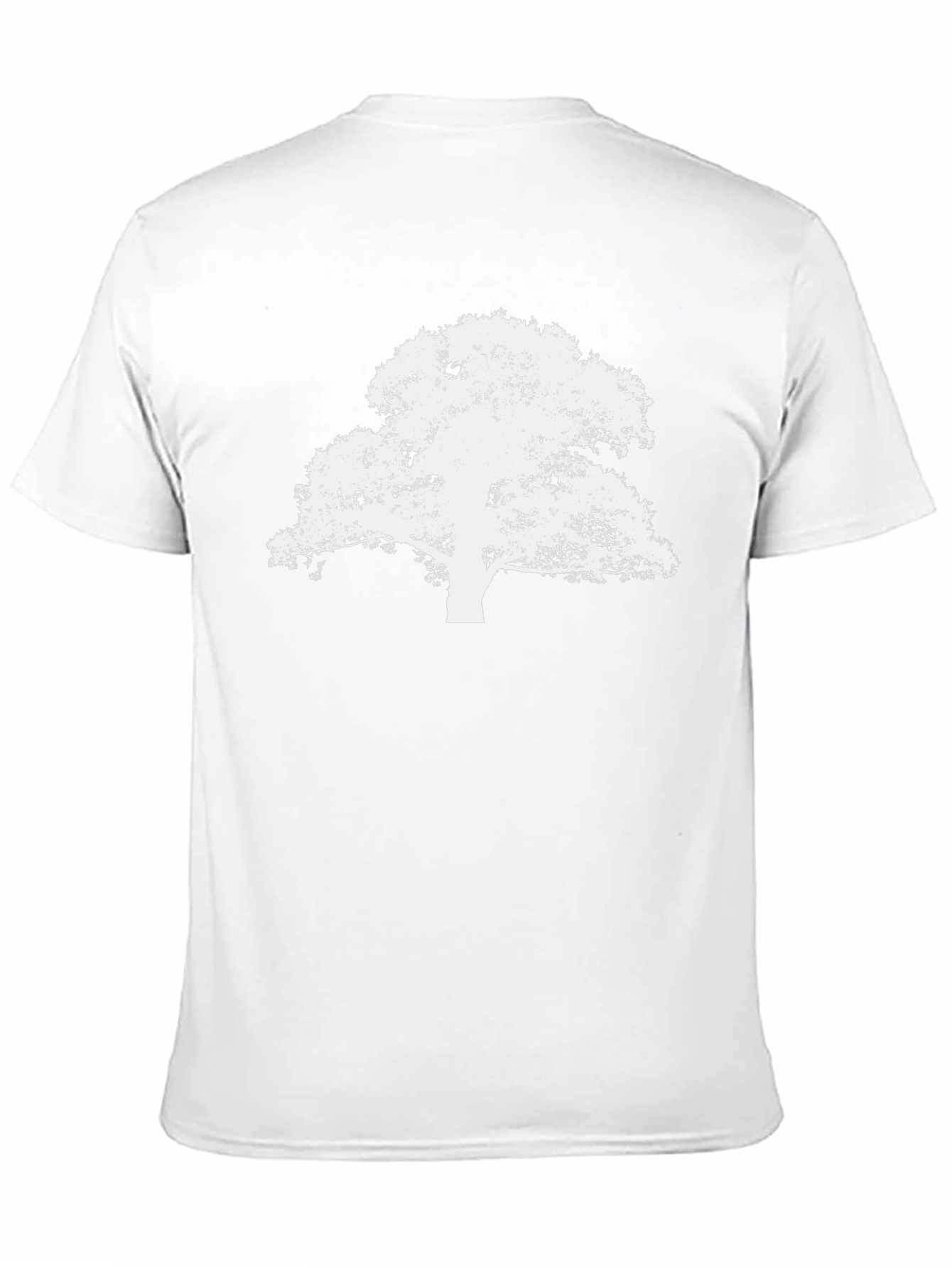 White Tree on Black Tee - Graphic Nature Shirt
