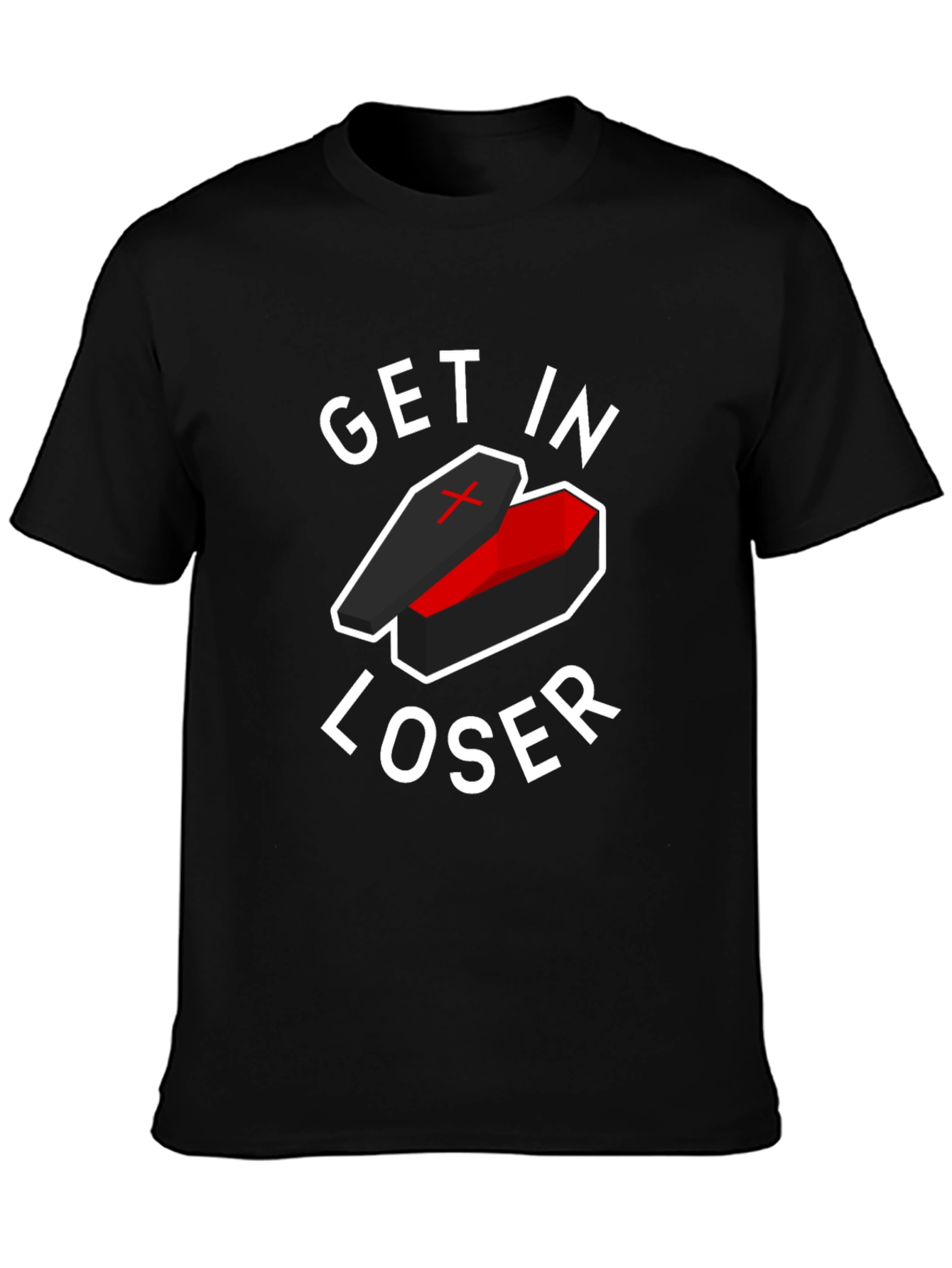 Get In Loser Coffin T-Shirt Funny Halloween