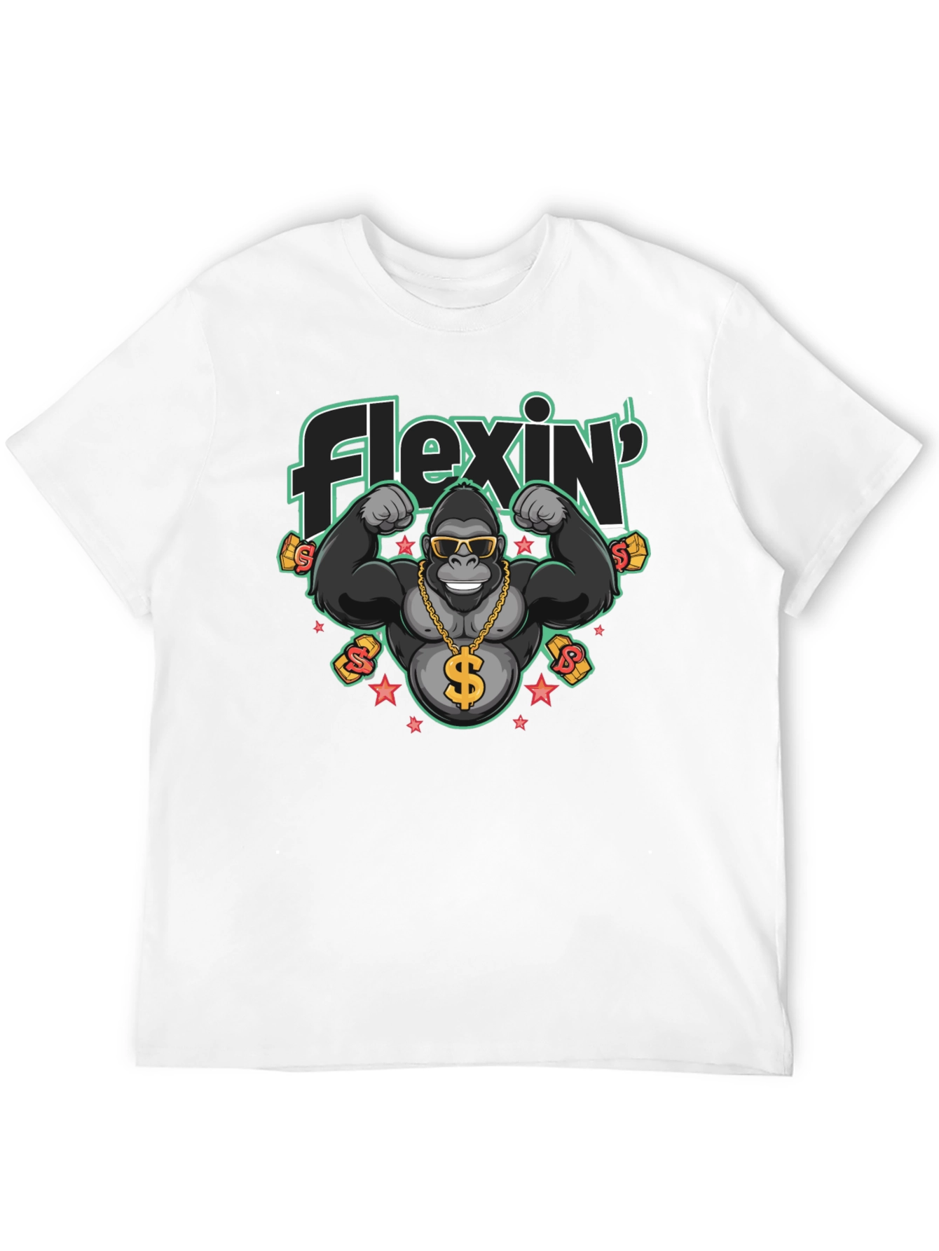 Flexin Gorilla T-Shirt - Black