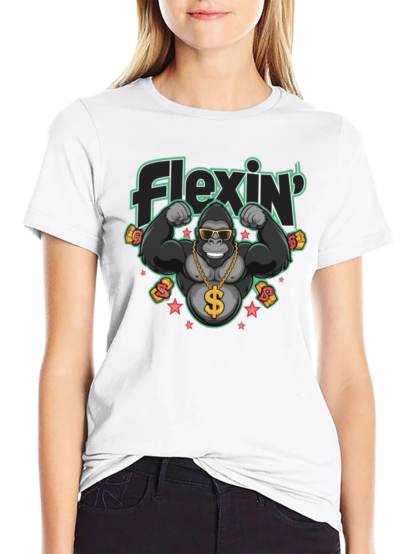 Flexin Gorilla T-Shirt - Black