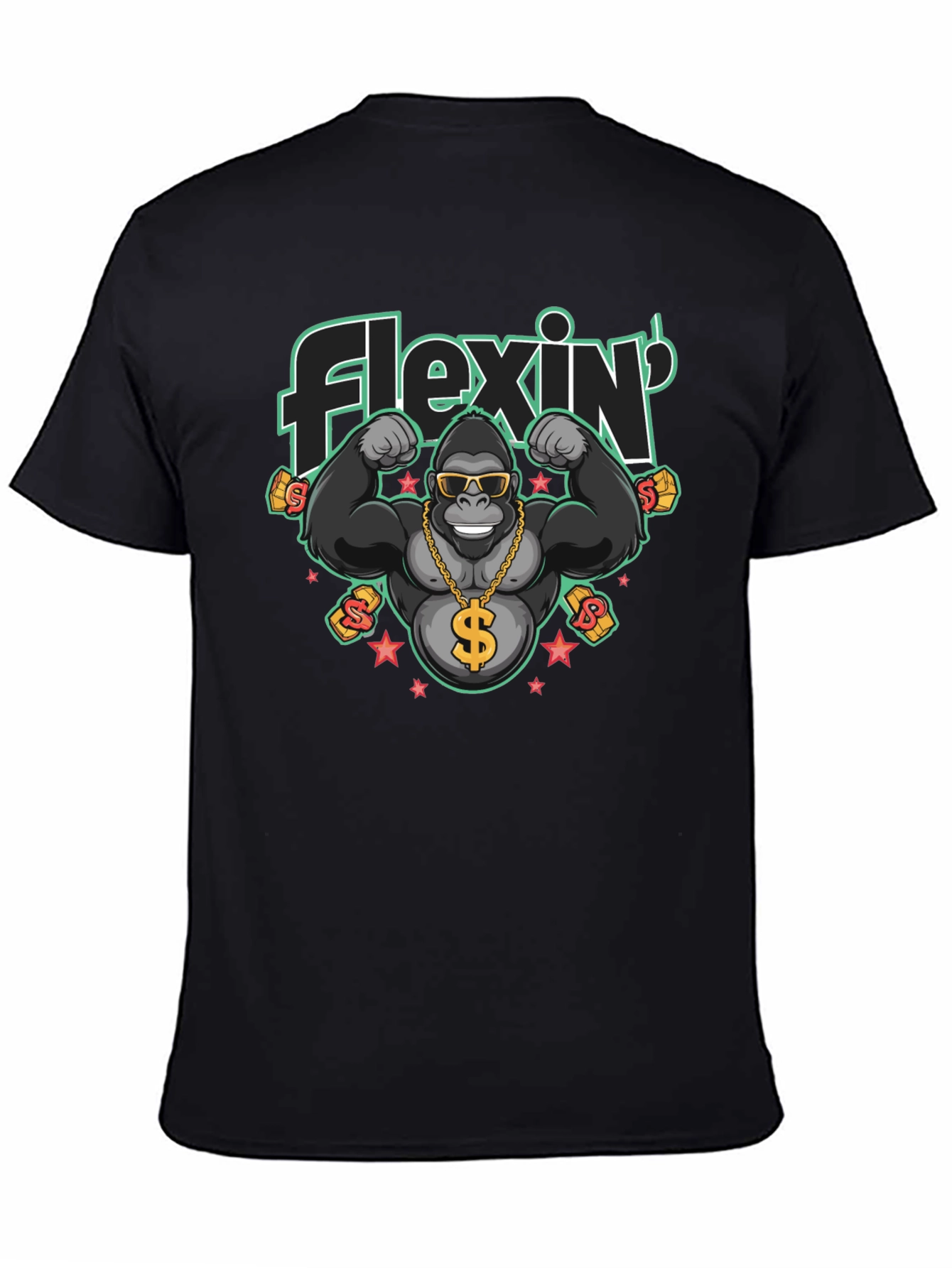 Flexin Gorilla T-Shirt - Black