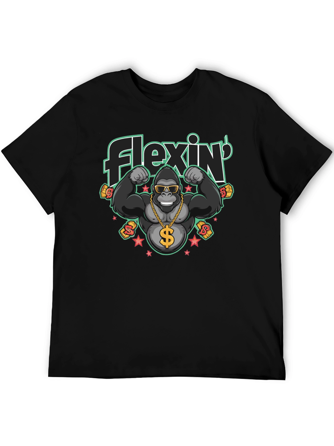Flexin Gorilla T-Shirt - Black