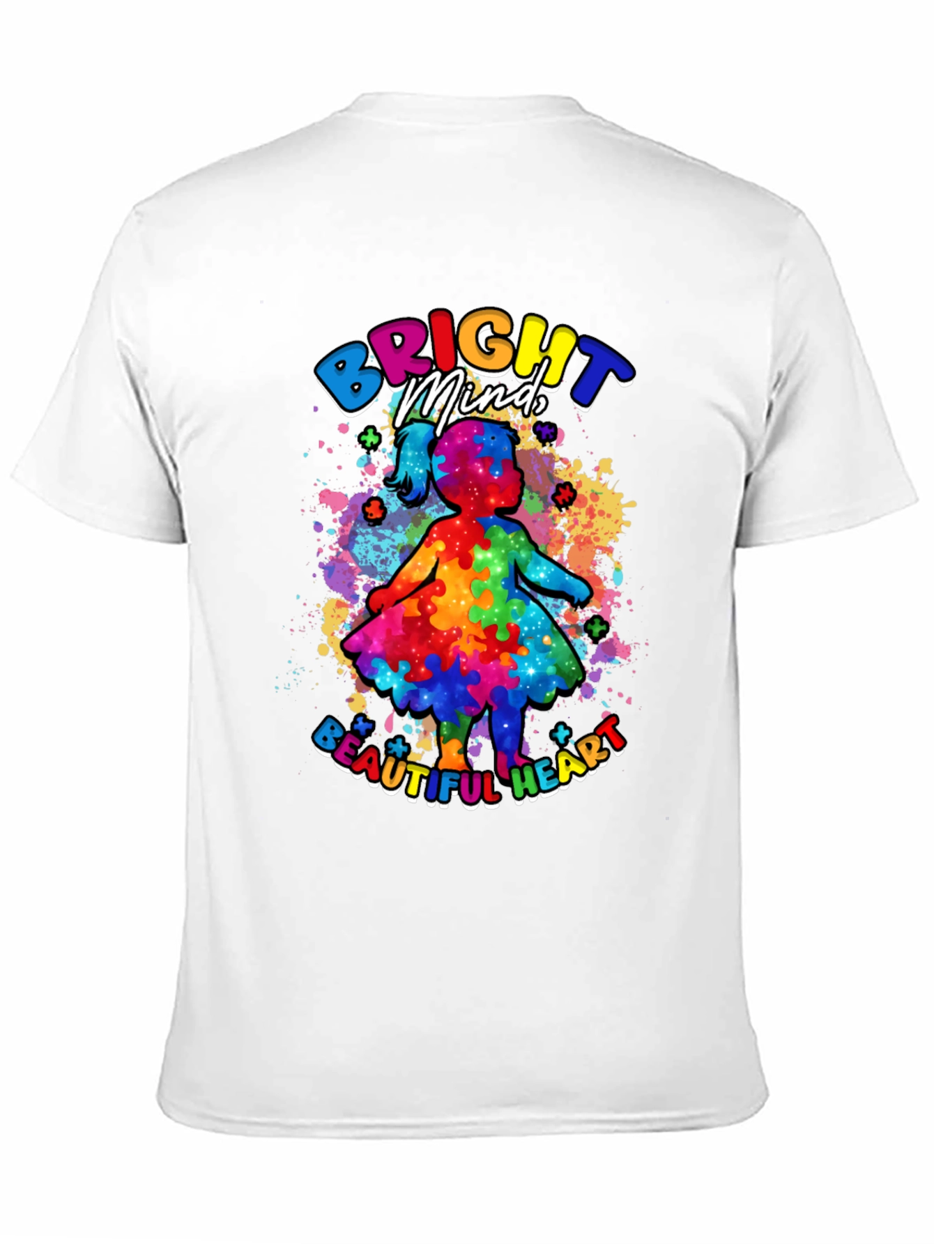 Bright Mind Beautiful Heart Autism Awareness T-Shirt