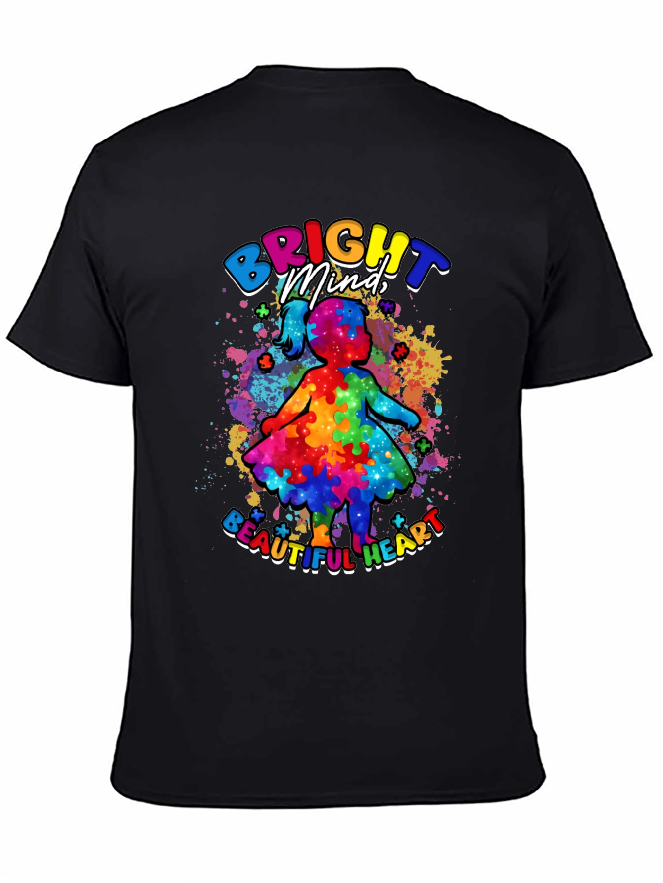 Bright Mind Beautiful Heart Autism Awareness T-Shirt