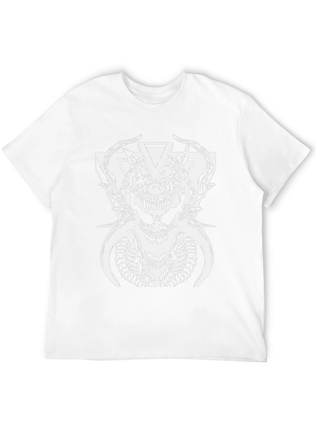 Mens Black Graphic Tee - Devilish Design