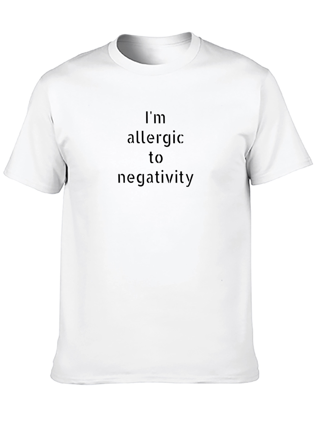 Allergy To Negativity Black Graphic Tee