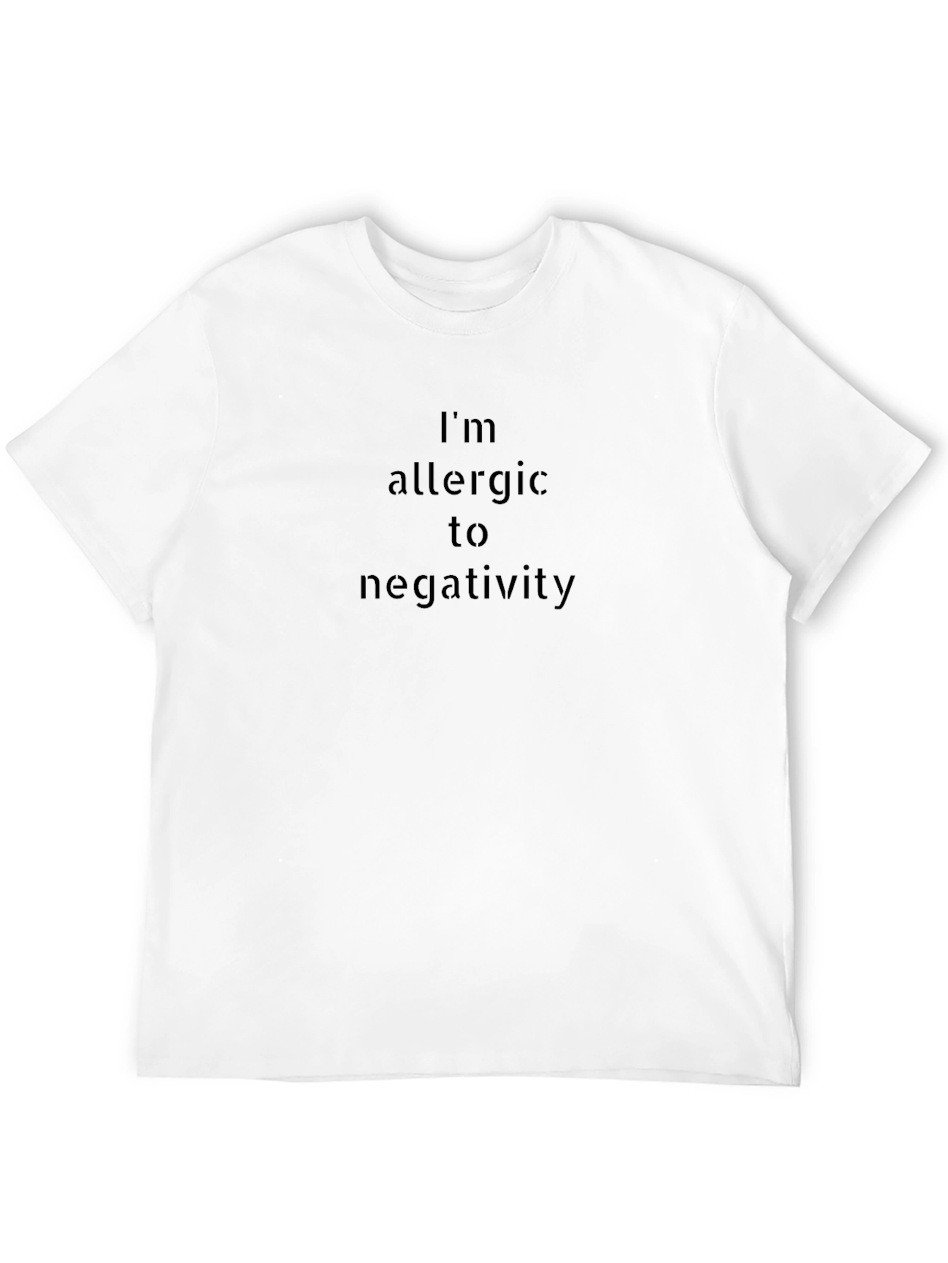 Allergy To Negativity Black Graphic Tee