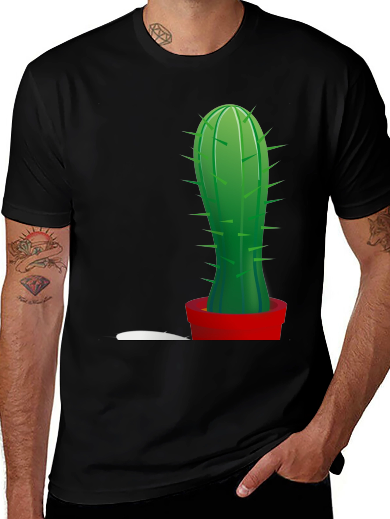 Cactus Graphic Tee - Trendy Plant Lover Shirt