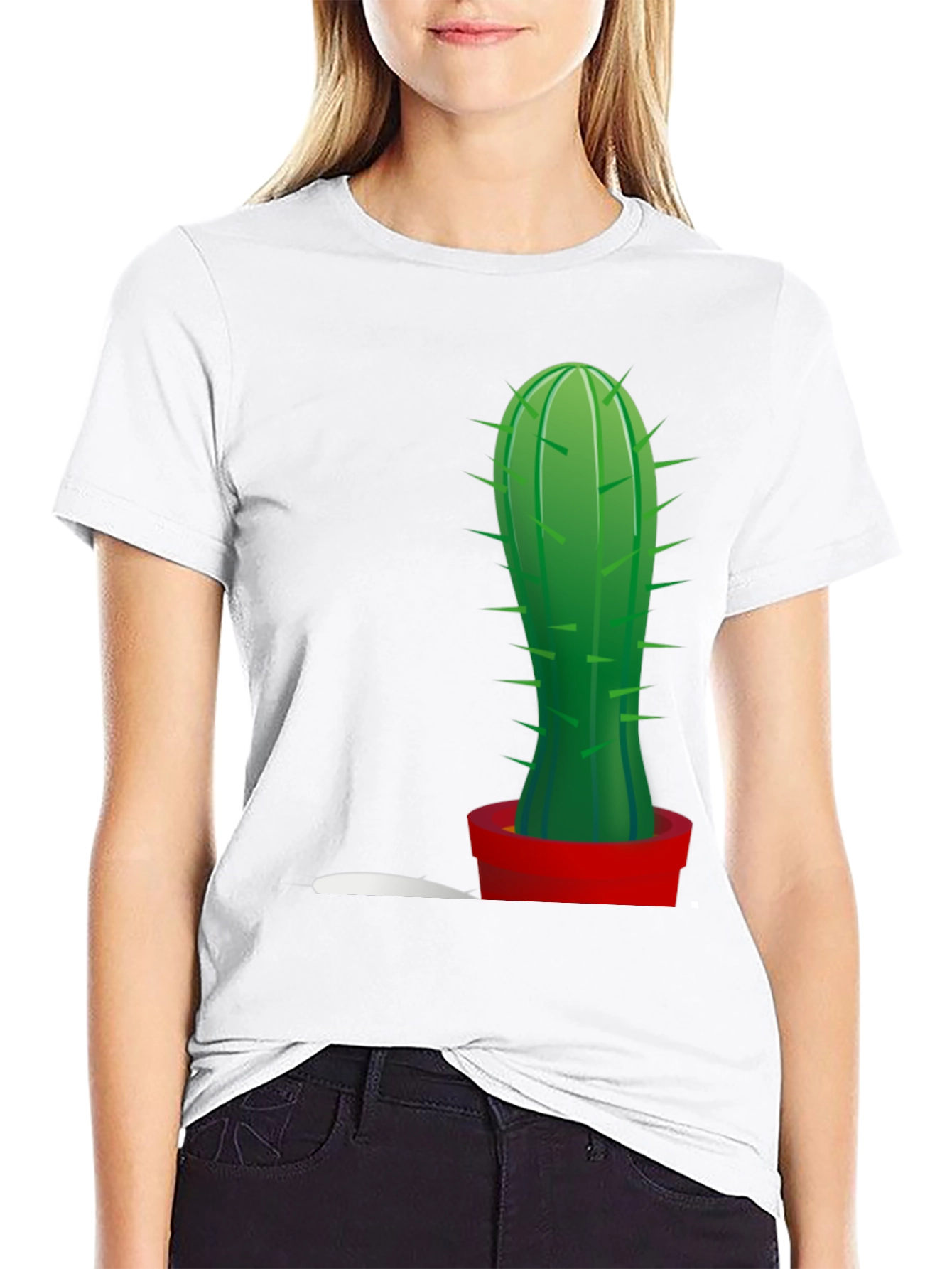 Cactus Graphic Tee - Trendy Plant Lover Shirt