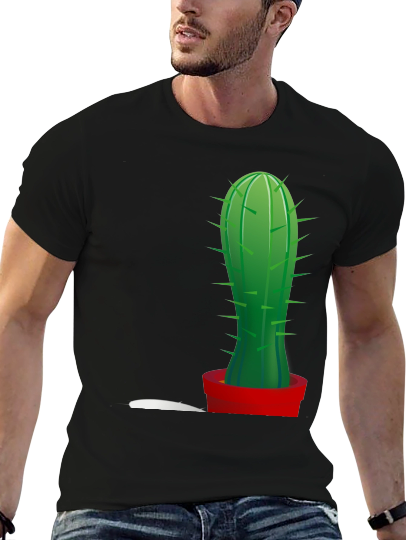 Cactus Graphic Tee - Trendy Plant Lover Shirt
