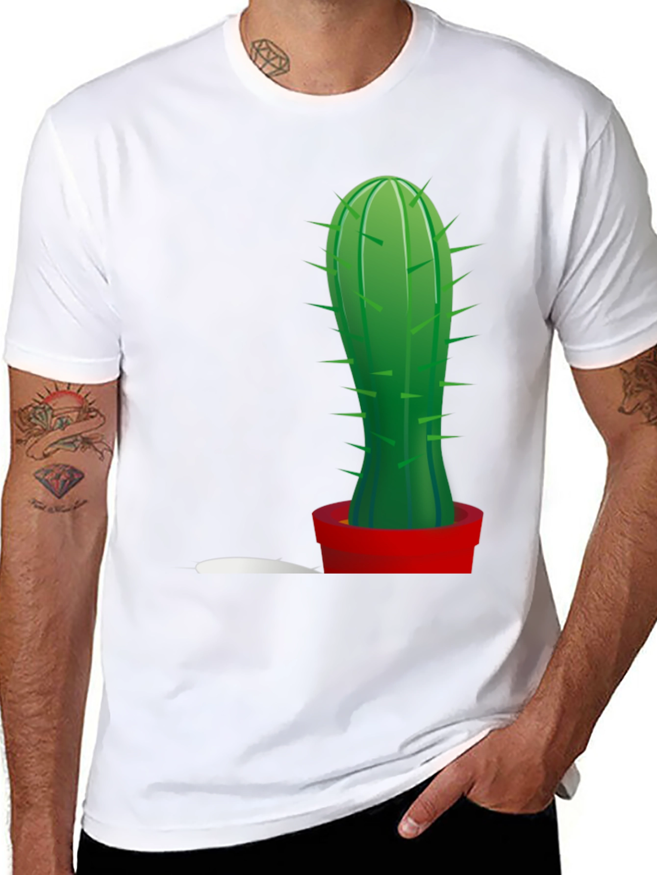 Cactus Graphic Tee - Trendy Plant Lover Shirt