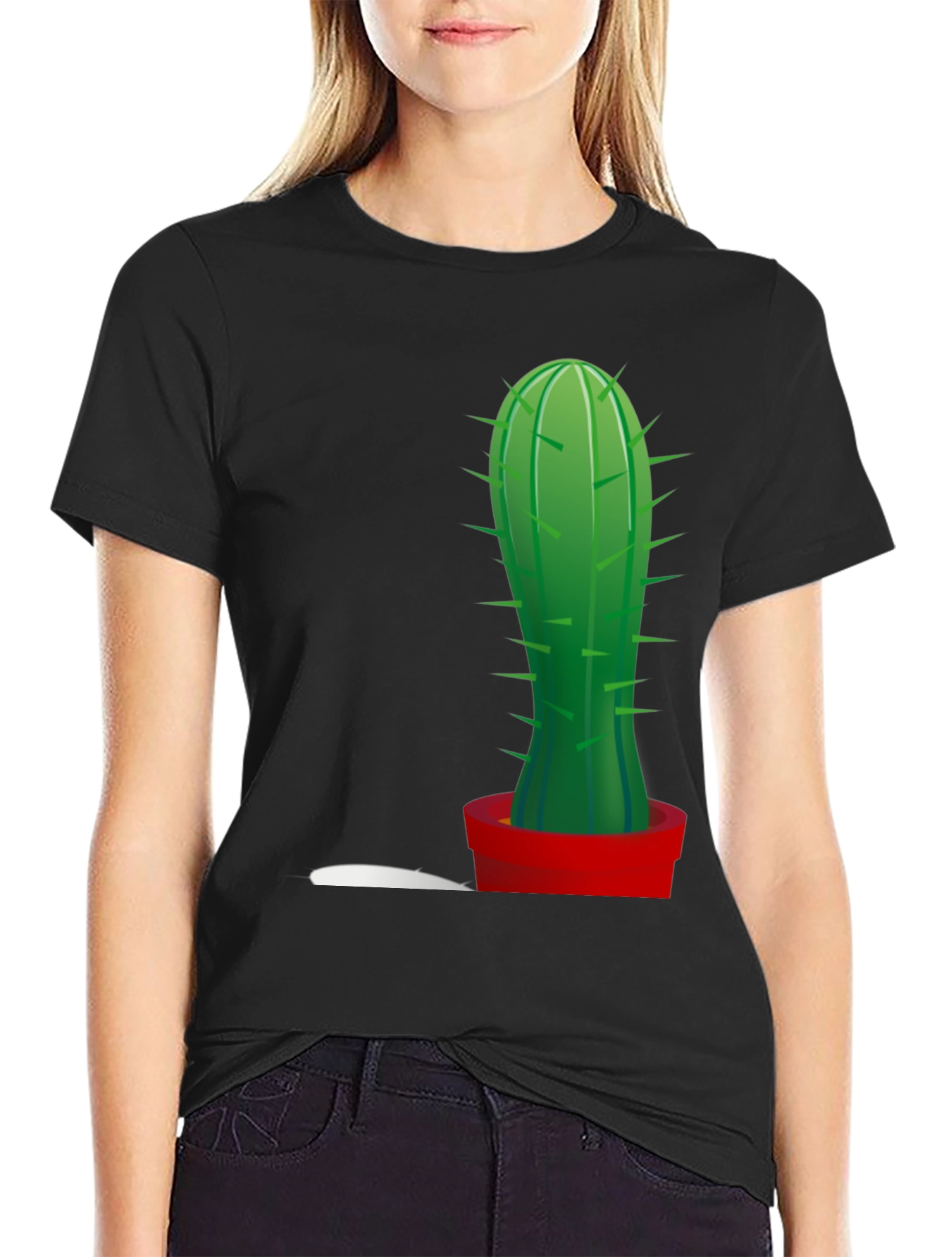 Cactus Graphic Tee - Trendy Plant Lover Shirt