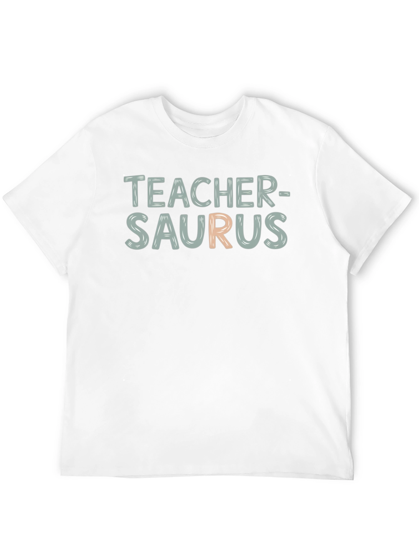Teacher-Saurus Funny T-Shirt - Black Cotton Blend