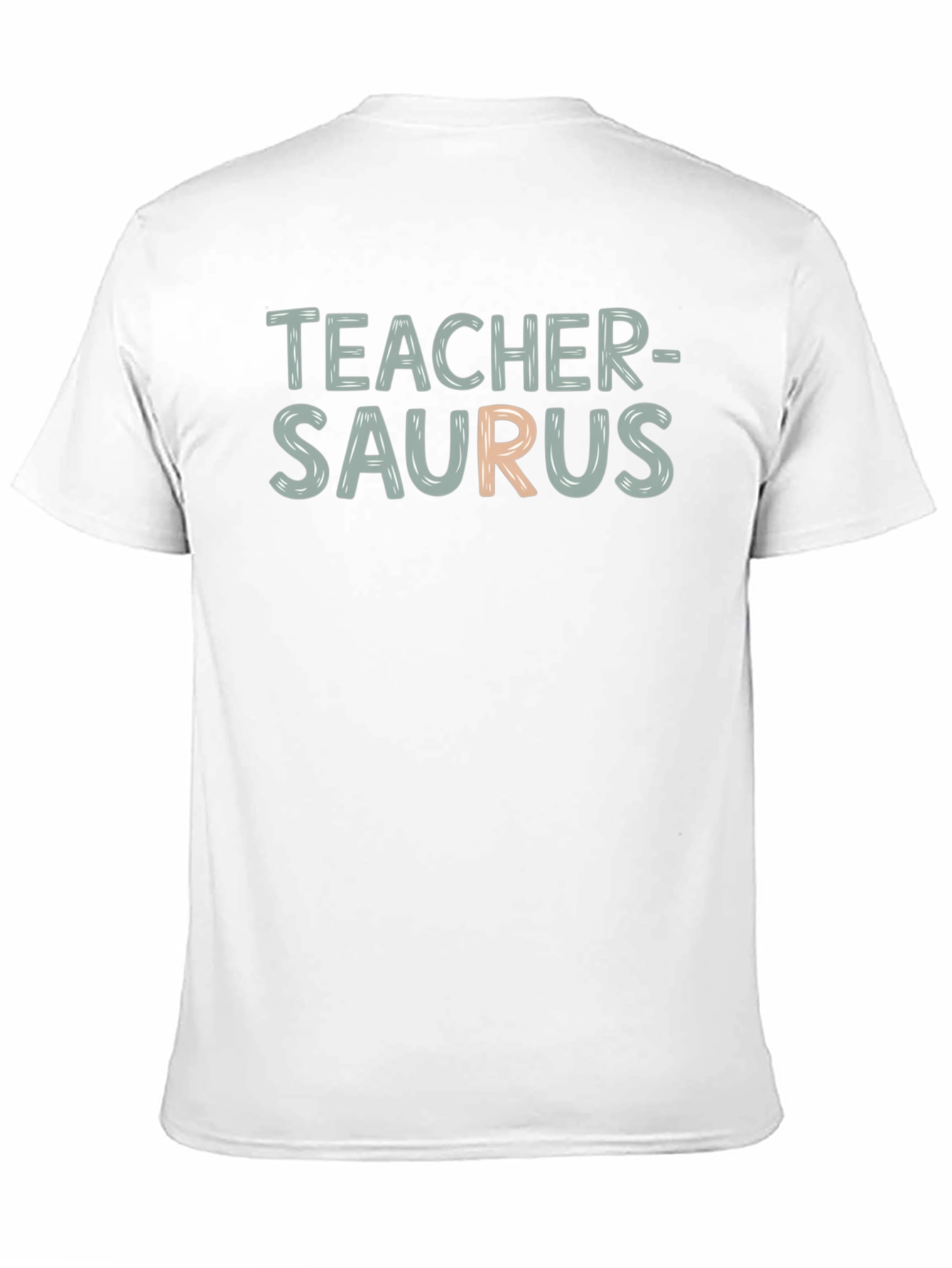 Teacher-Saurus Funny T-Shirt - Black Cotton Blend