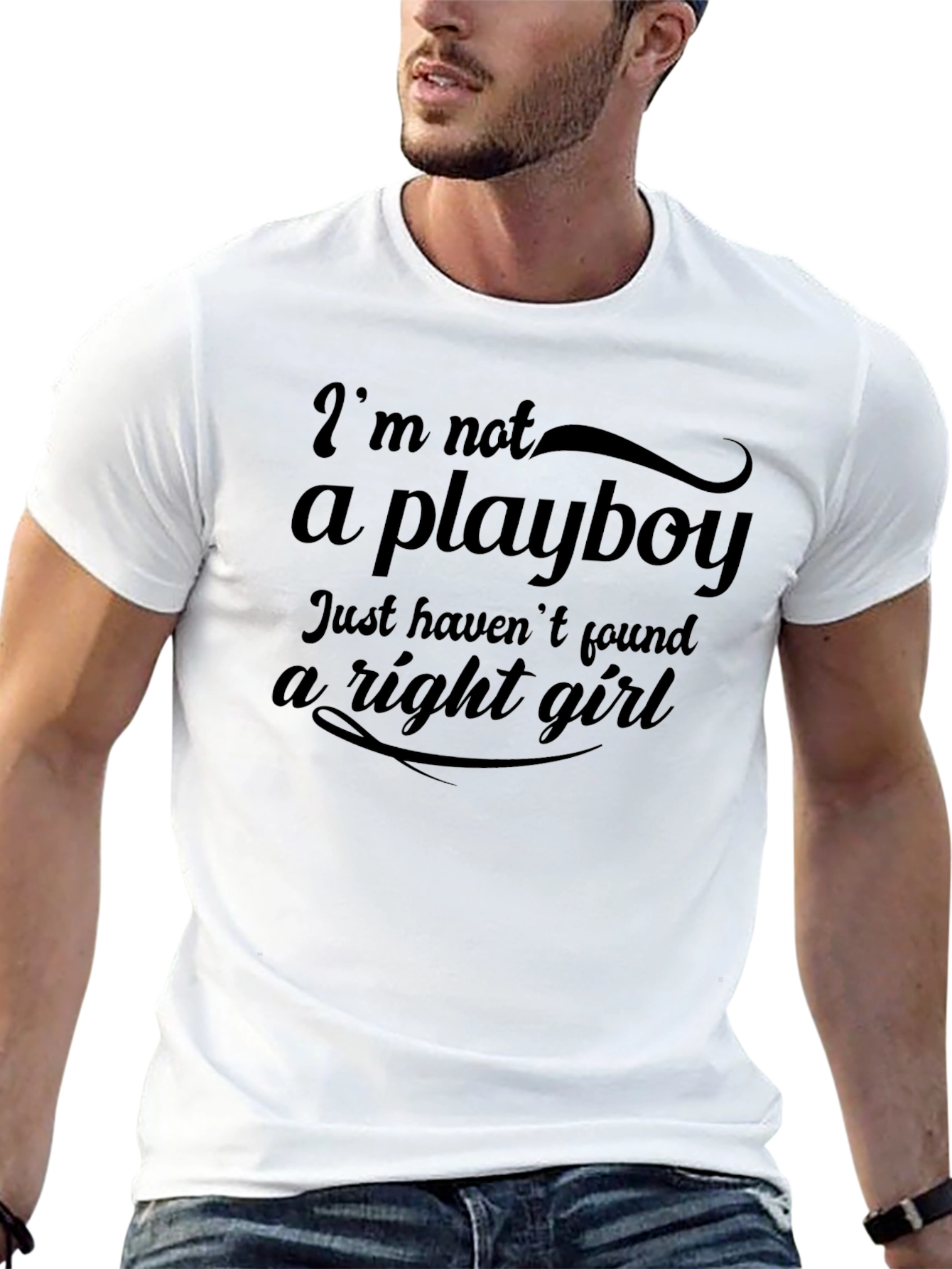 Im Not A Playboy Funny Graphic Tee