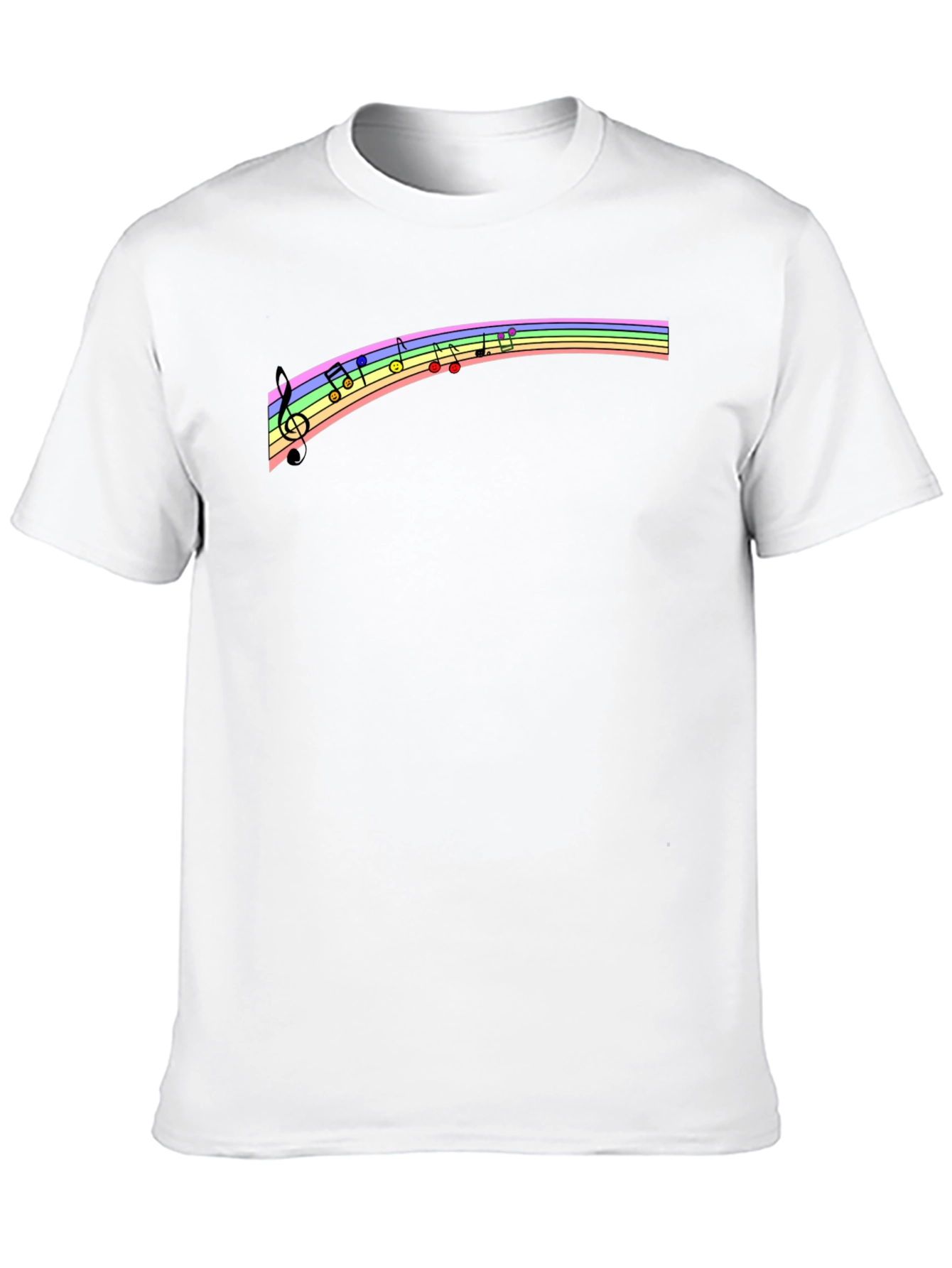 Rainbow Music Note T-Shirt