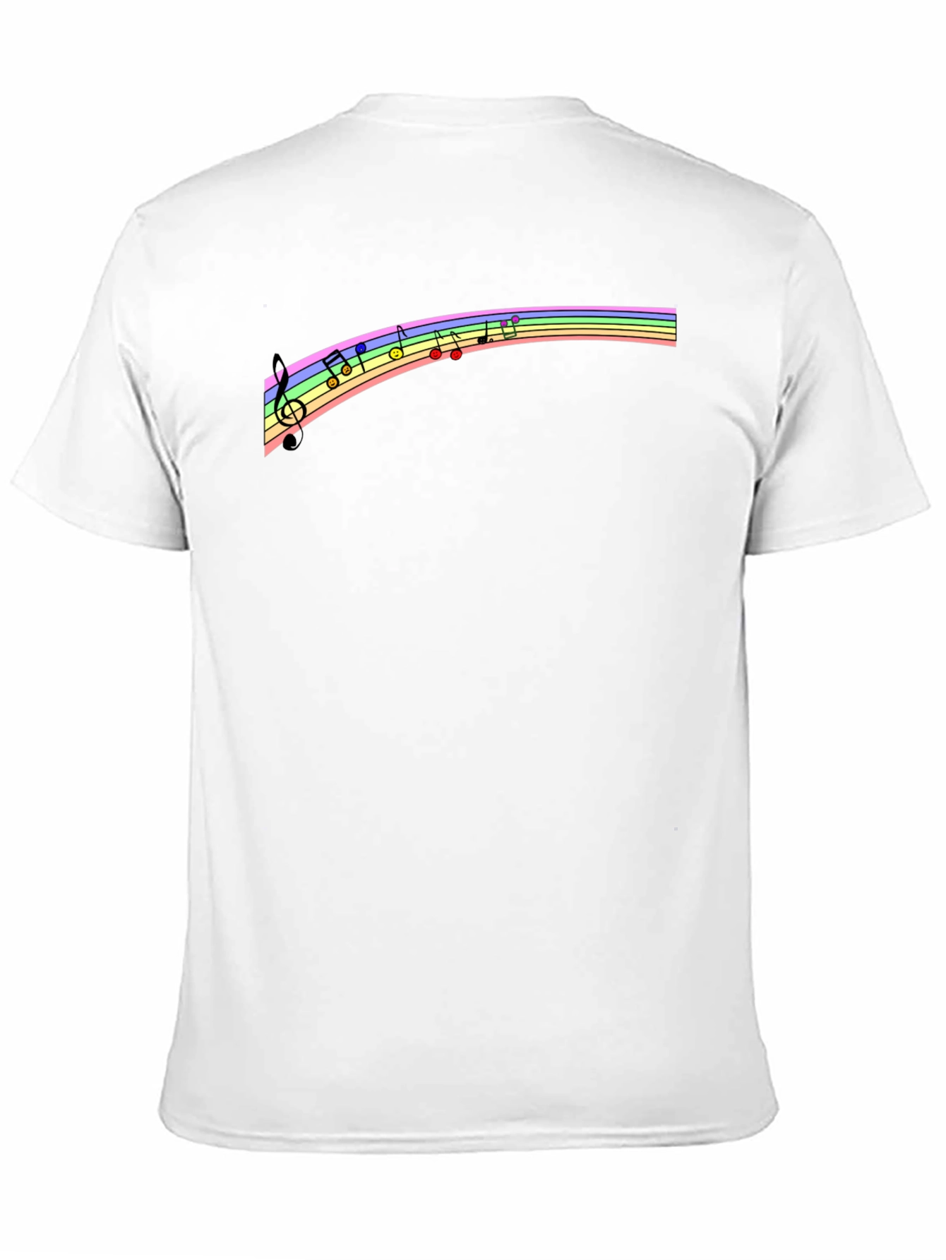 Rainbow Music Note T-Shirt