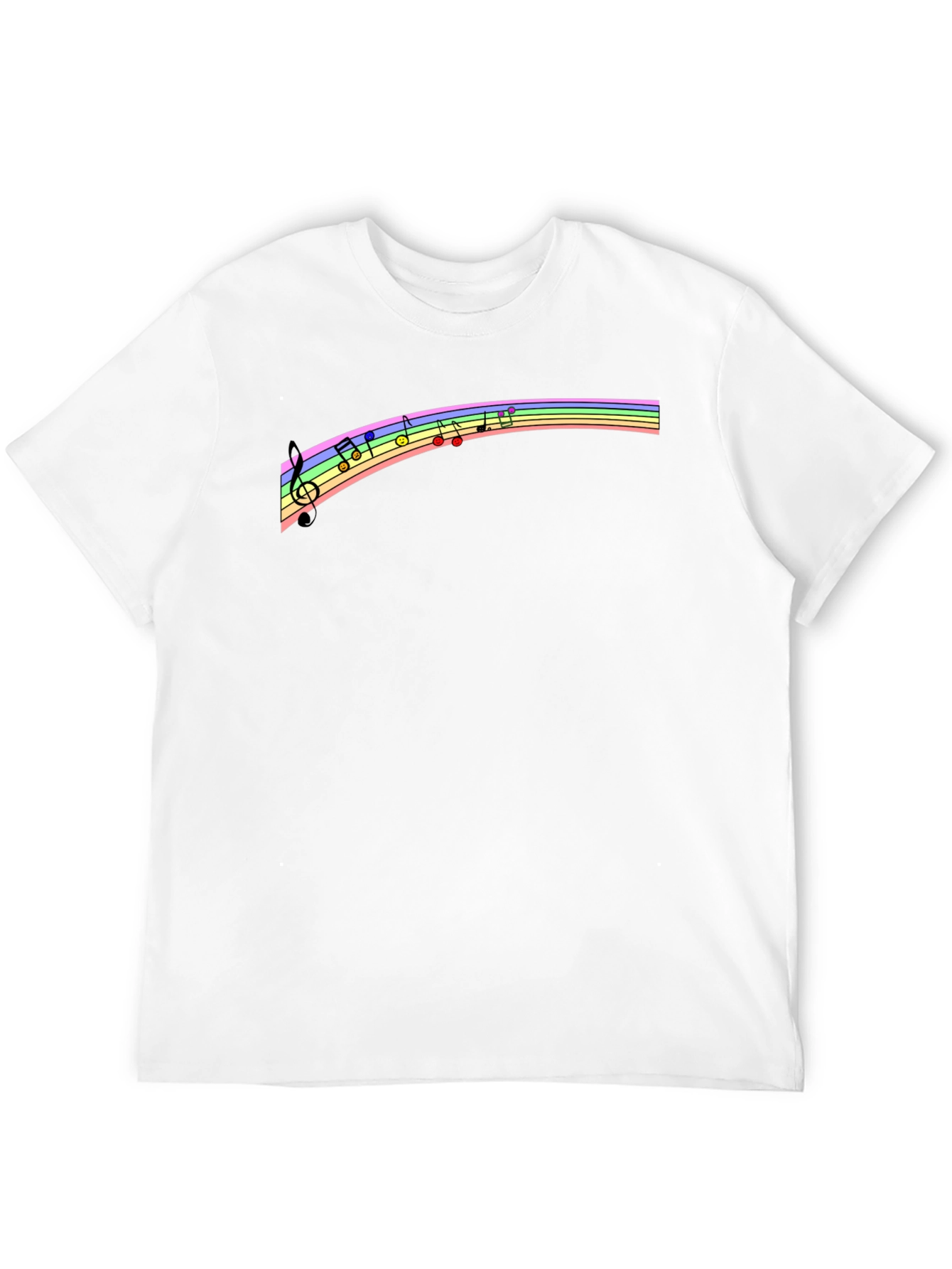 Rainbow Music Note T-Shirt