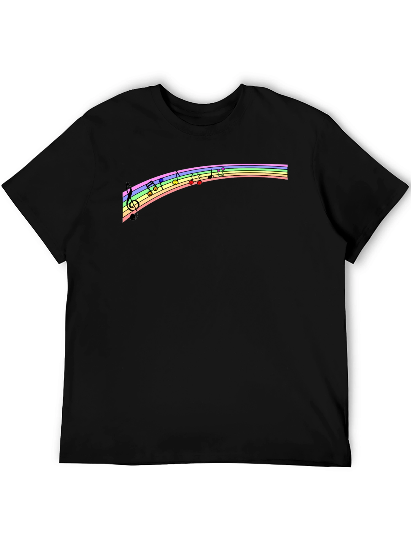 Rainbow Music Note T-Shirt