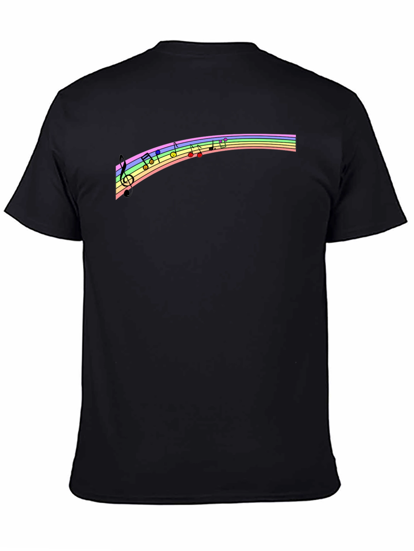 Rainbow Music Note T-Shirt