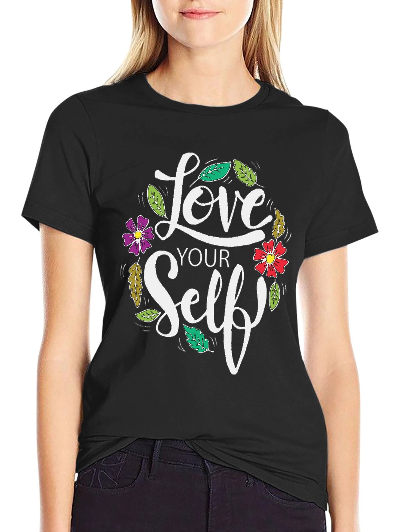 Love Yourself Graphic Print Tee