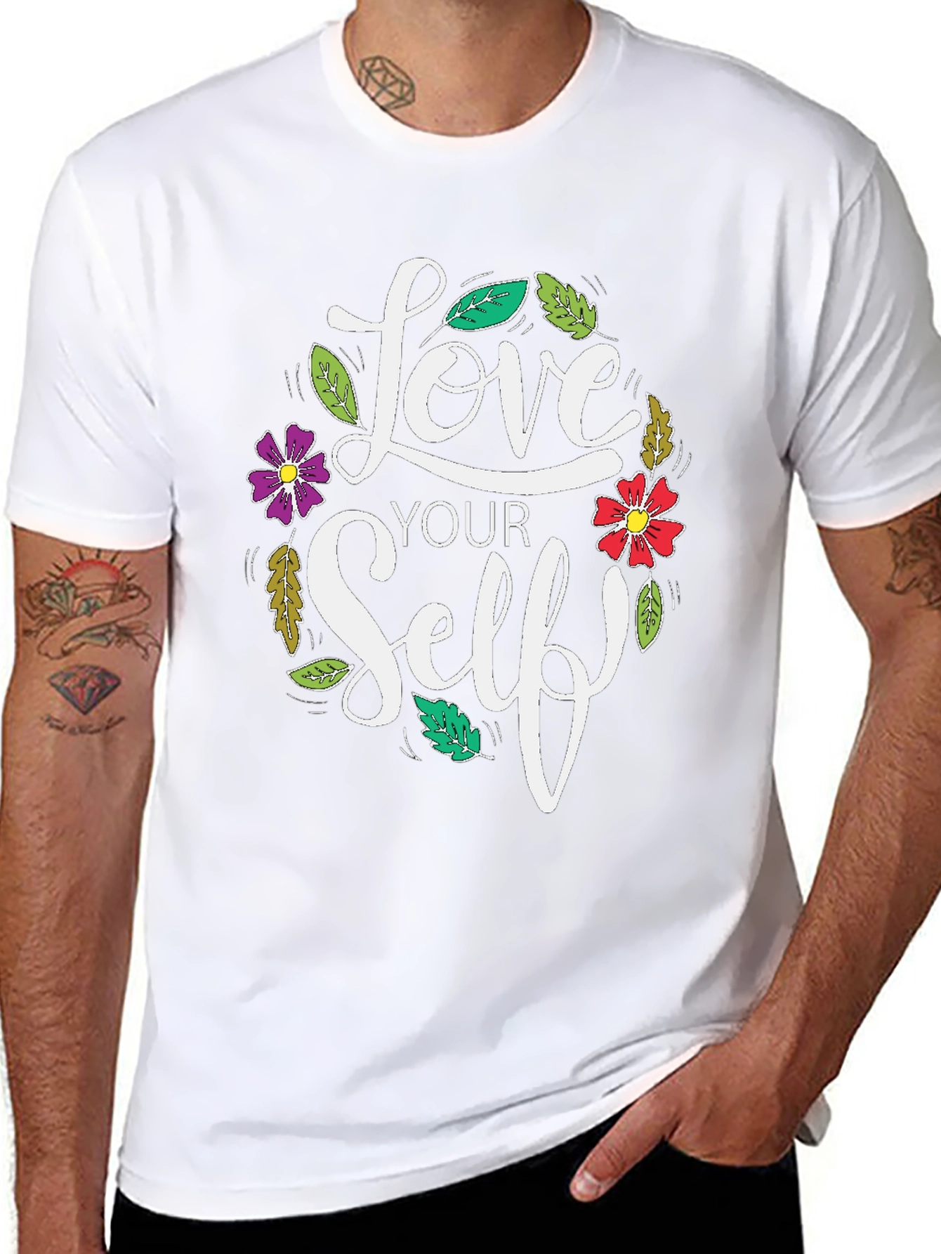 Love Yourself Graphic Print Tee