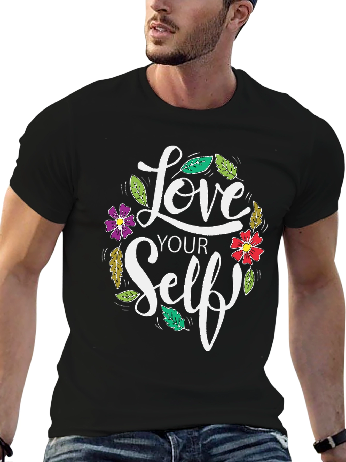 Love Yourself Graphic Print Tee