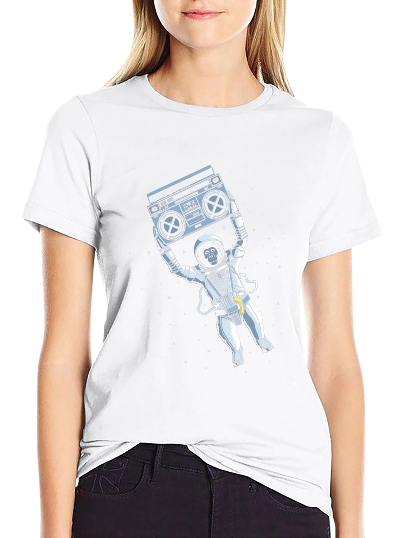 Astronaut Monkey Graphic T-Shirt