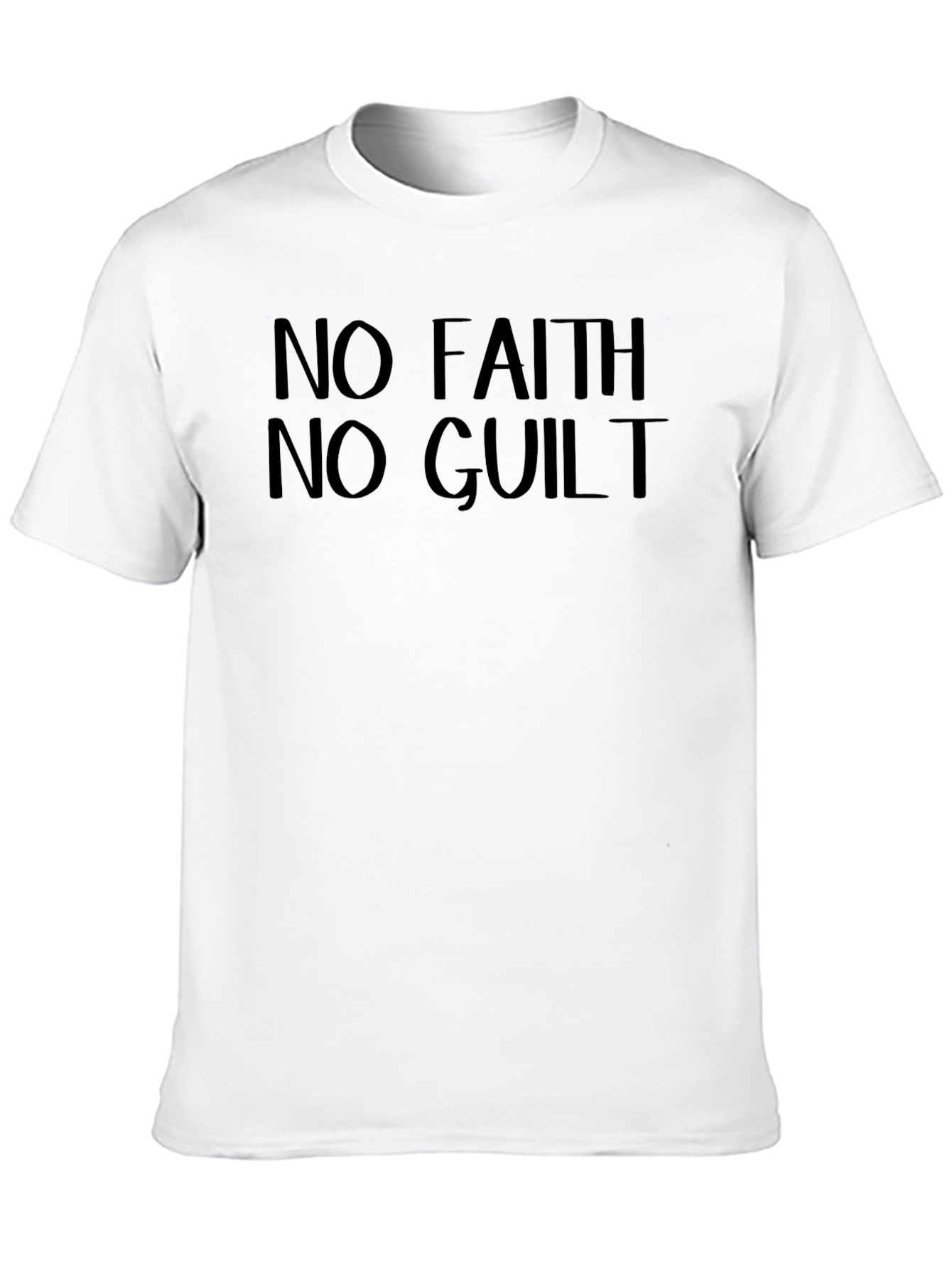 No Faith No Guilt Black Graphic Tee