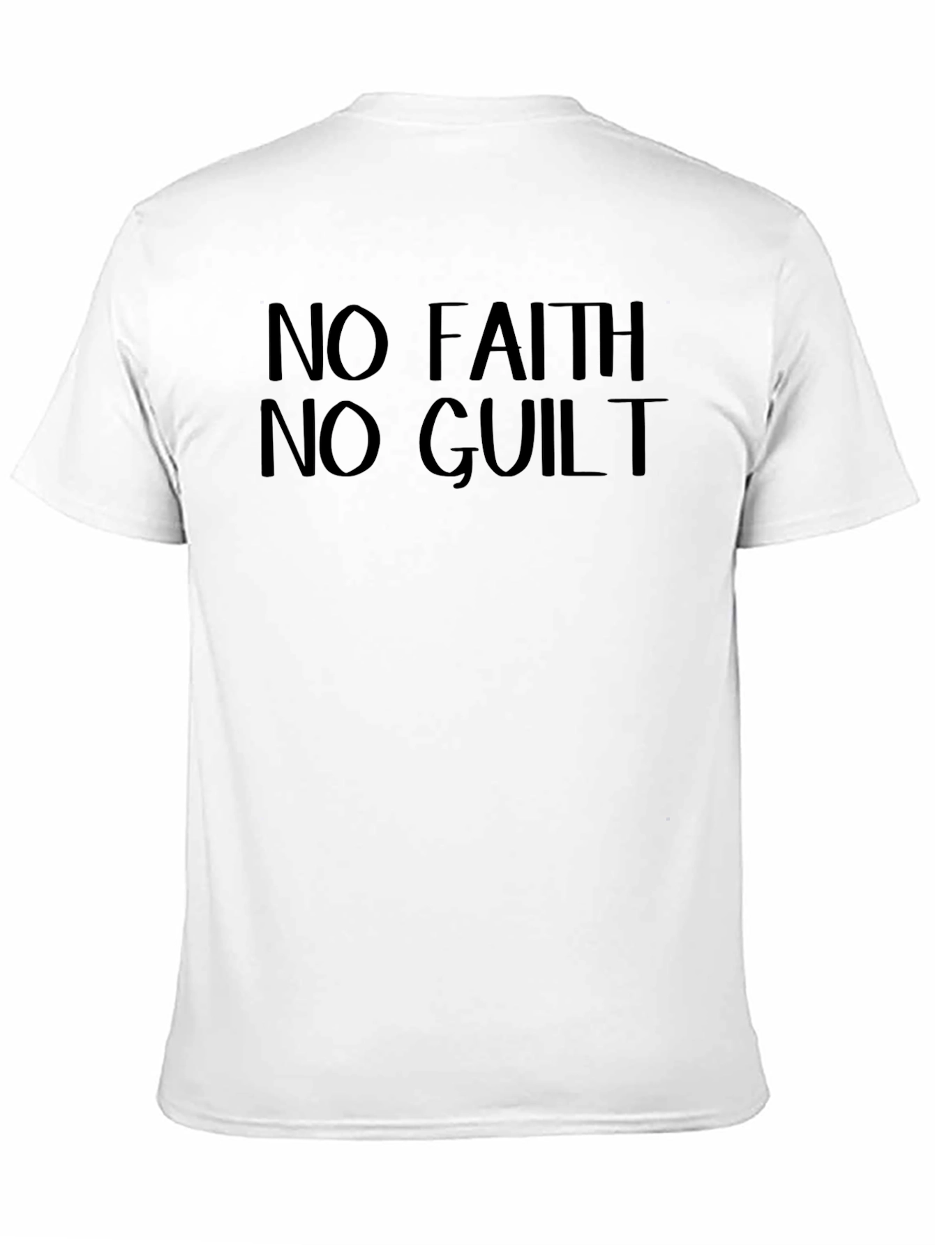 No Faith No Guilt Black Graphic Tee