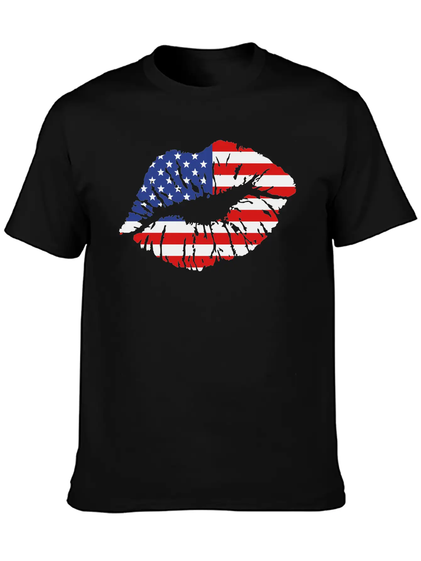 USA Lips Unisex Casual T-Shirt – Clean Design For Daily Comfort