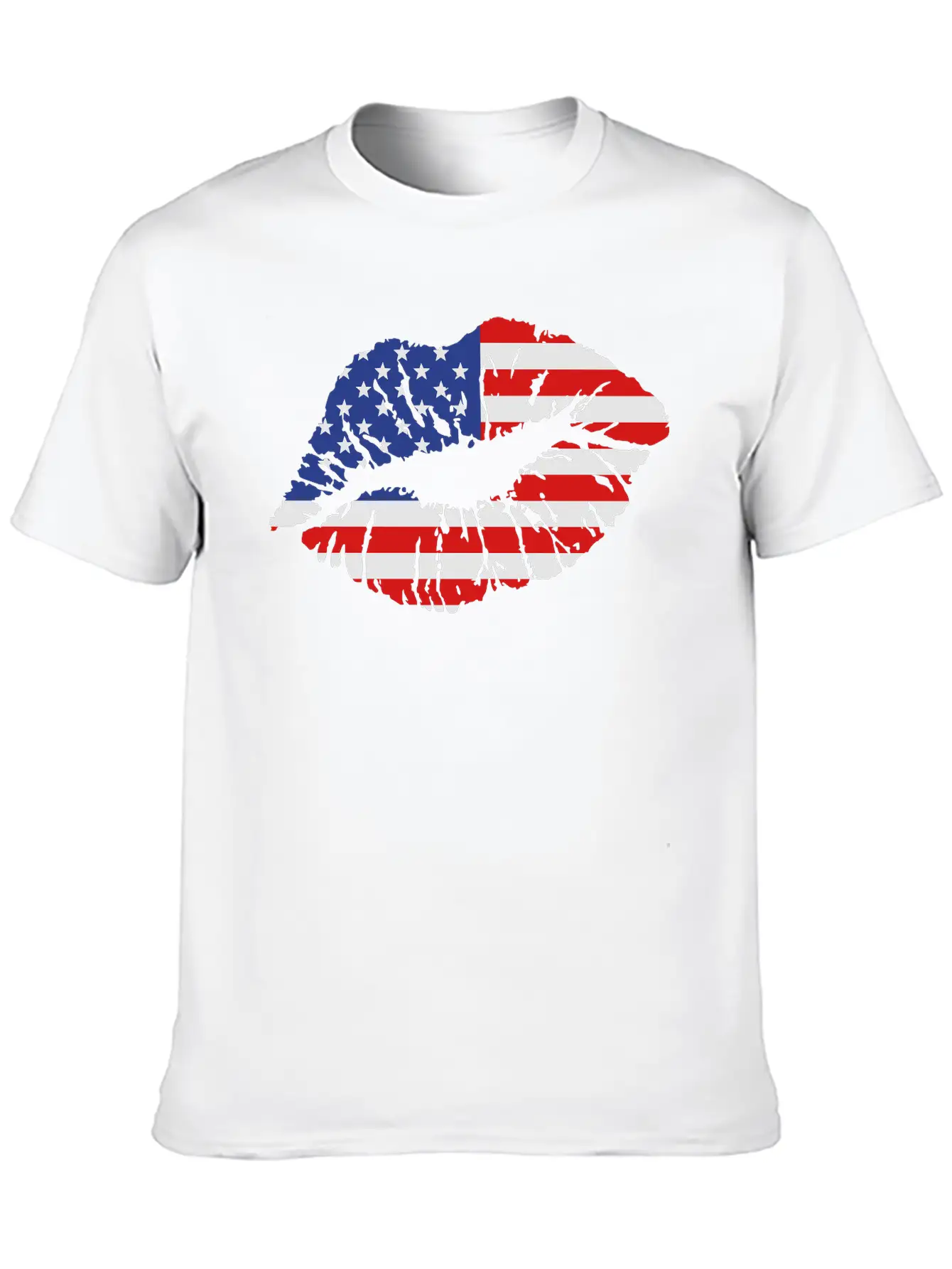 USA Lips Unisex Casual T-Shirt – Clean Design For Daily Comfort