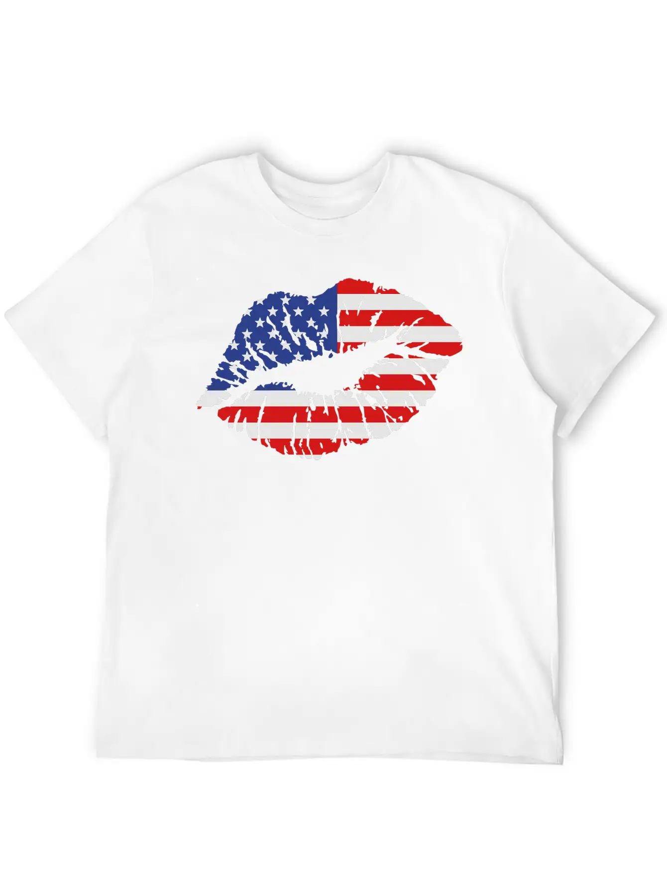 USA Lips Unisex Casual T-Shirt – Clean Design For Daily Comfort