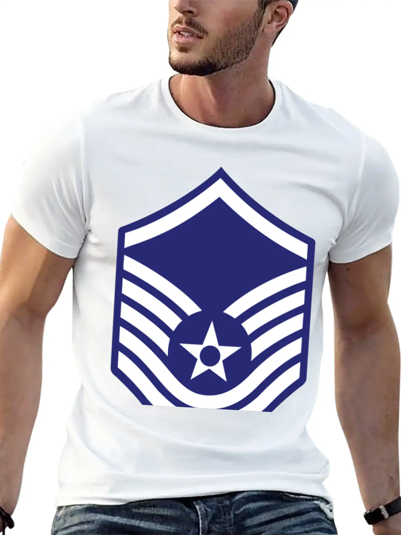 Usaf_e7_msgt_b NAUTEE.com Unisex Casual T-Shirt – Clean Design For Daily Comfort