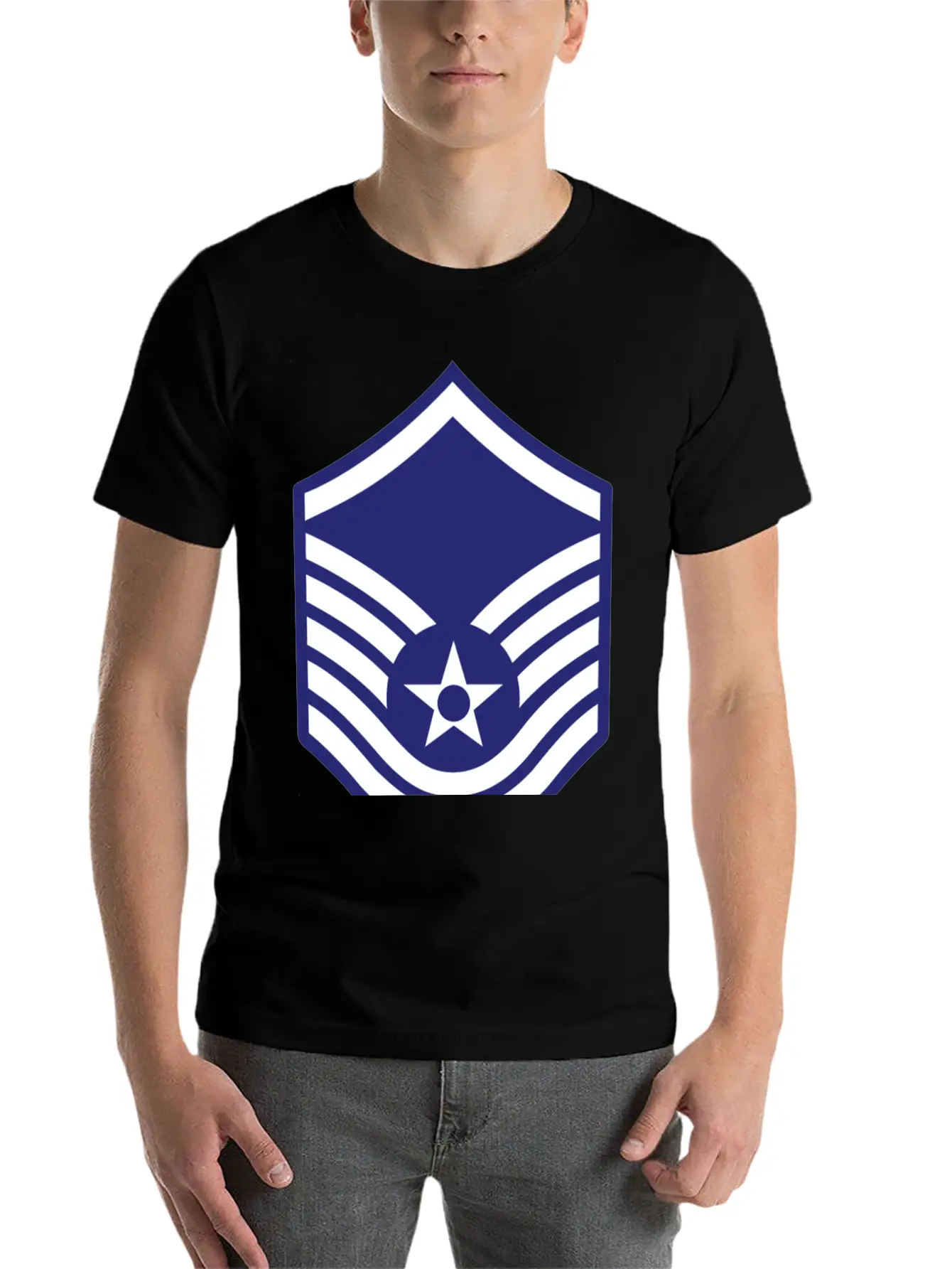 Usaf_e7_msgt_b NAUTEE.com Unisex Casual T-Shirt – Clean Design For Daily Comfort