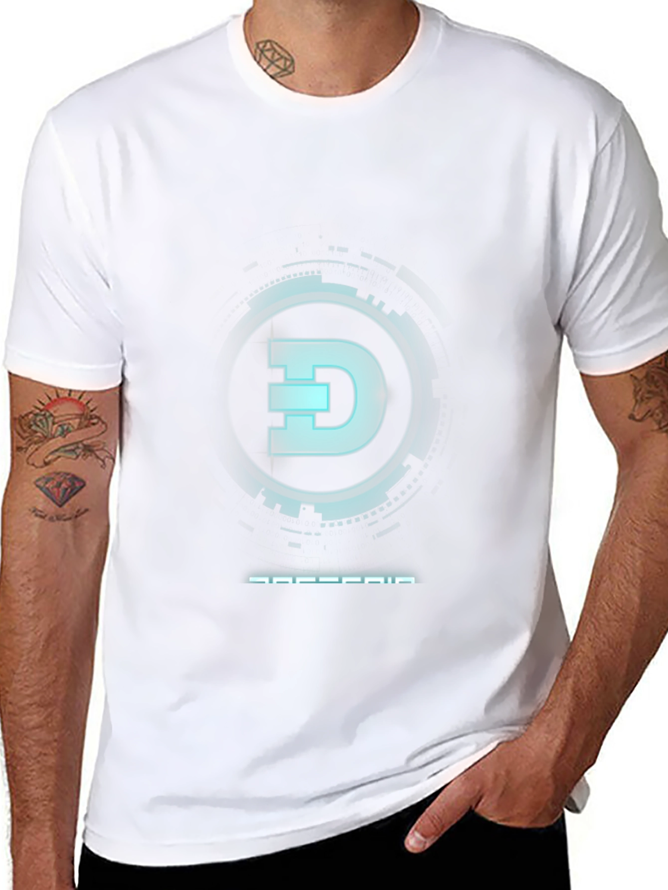 Cyber Dogecoin T-Shirt: Modern Crypto Style
