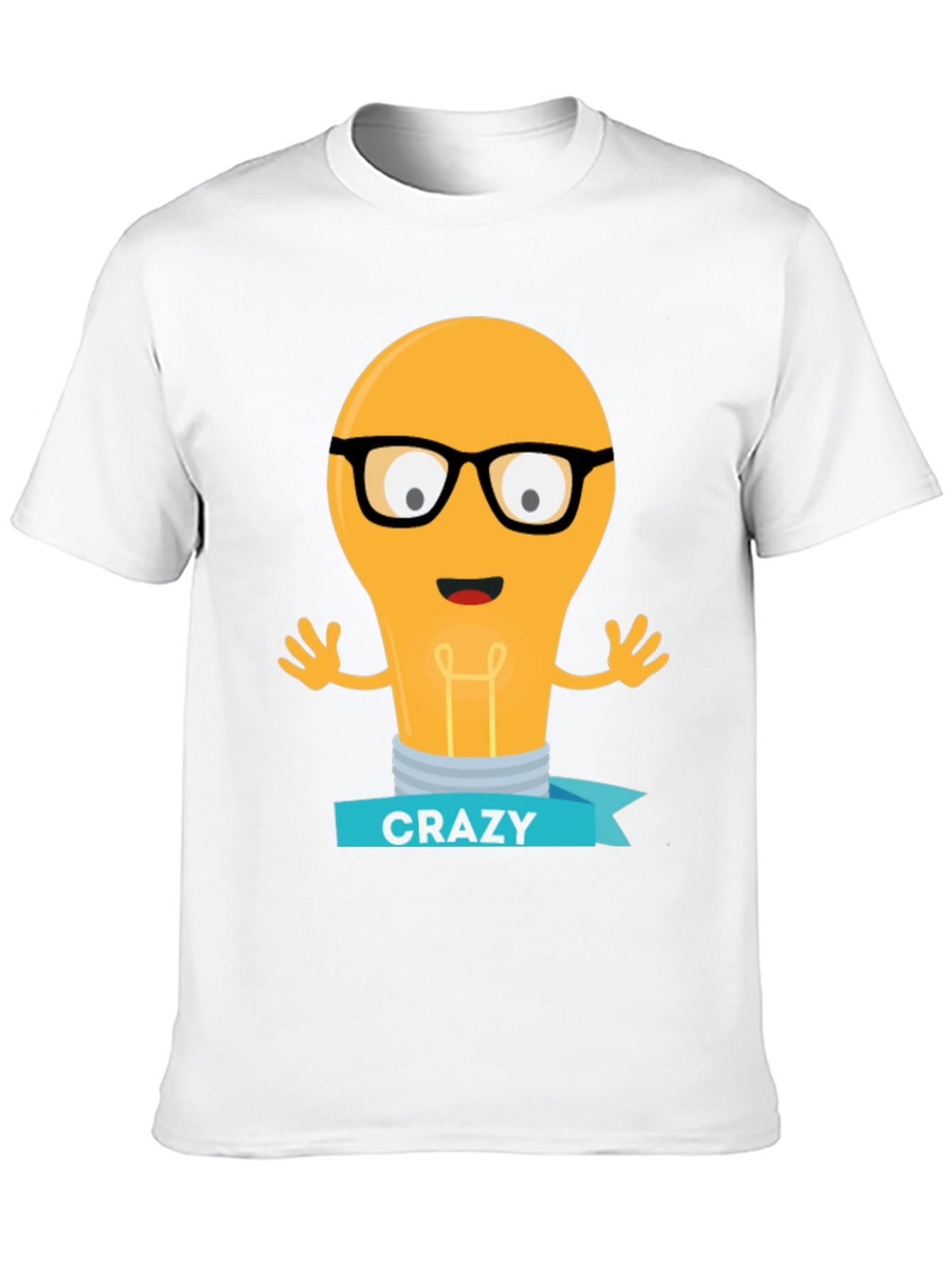 Crazy Idea Light Bulb Graphic T-Shirt